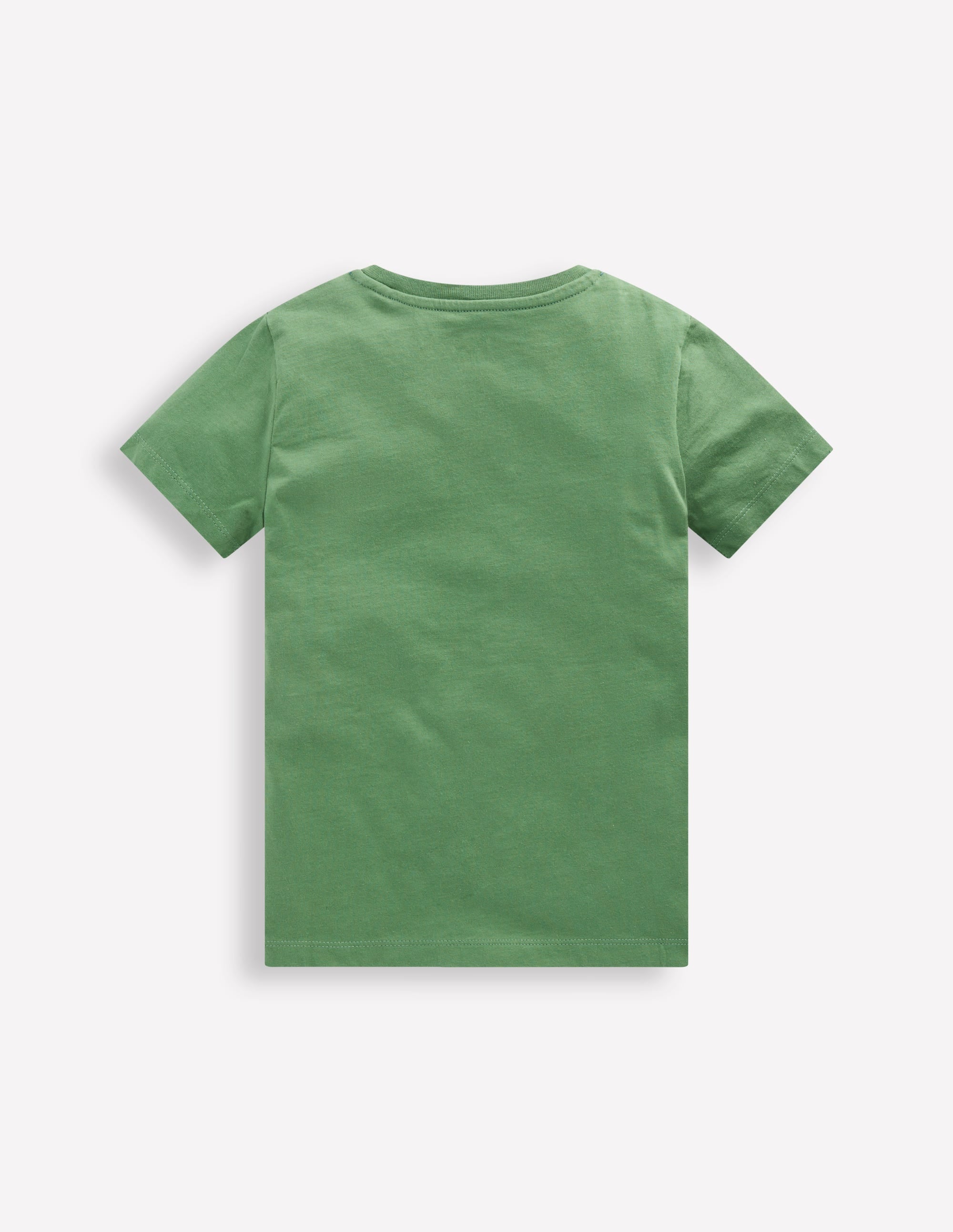 Short Sleeve Appliqué T-shirt-Willow Green Race Car - Image 2