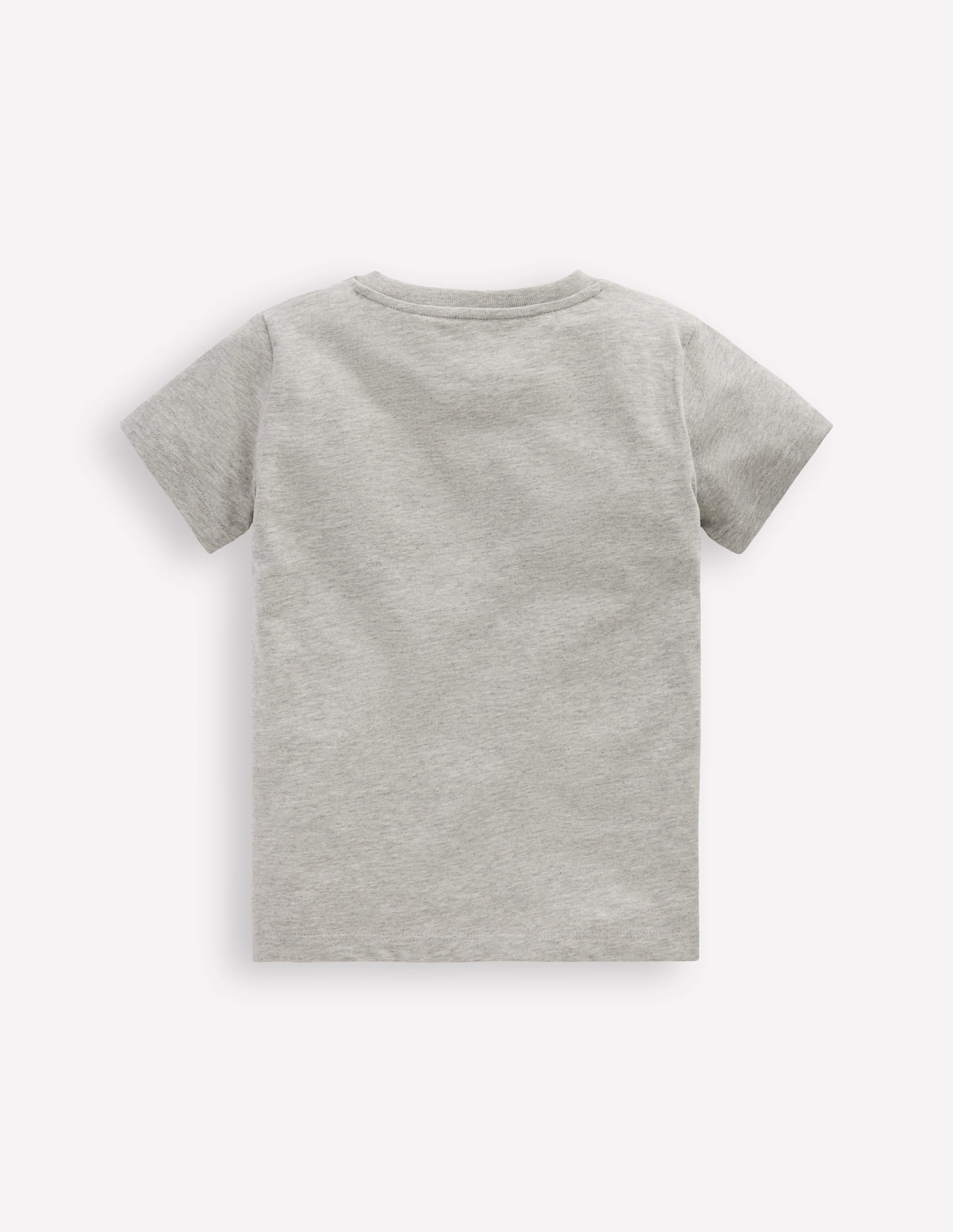 Short Sleeve Graphic T-shirt-Grey Marl Dinos - Image 2