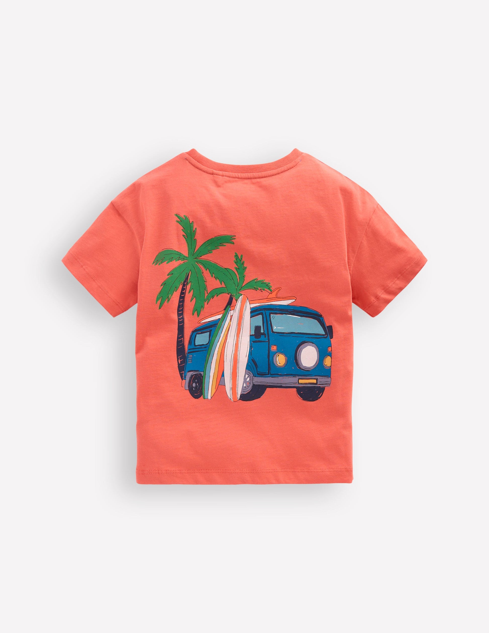 t shirt camper Boden Boys Front & Back Graphic T-shirt in Red