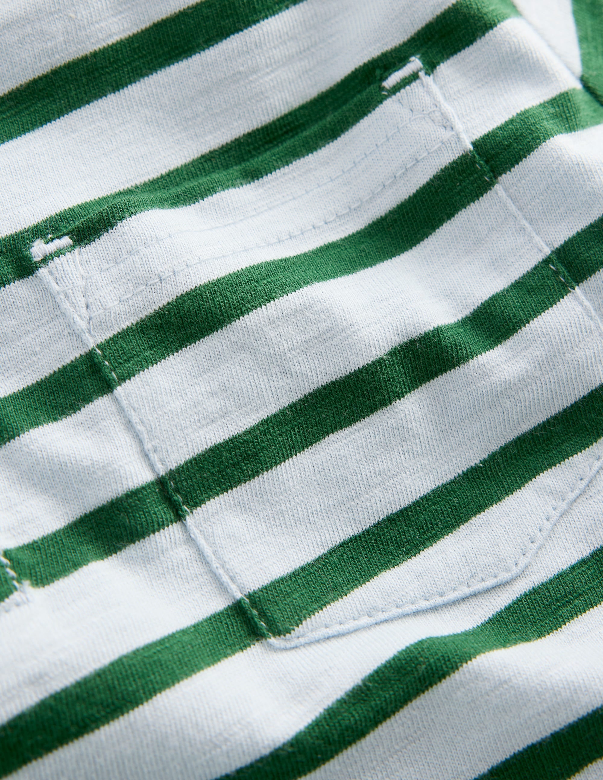 Slub Polo Shirt-Misty Blue/ Pine Green - Image 6