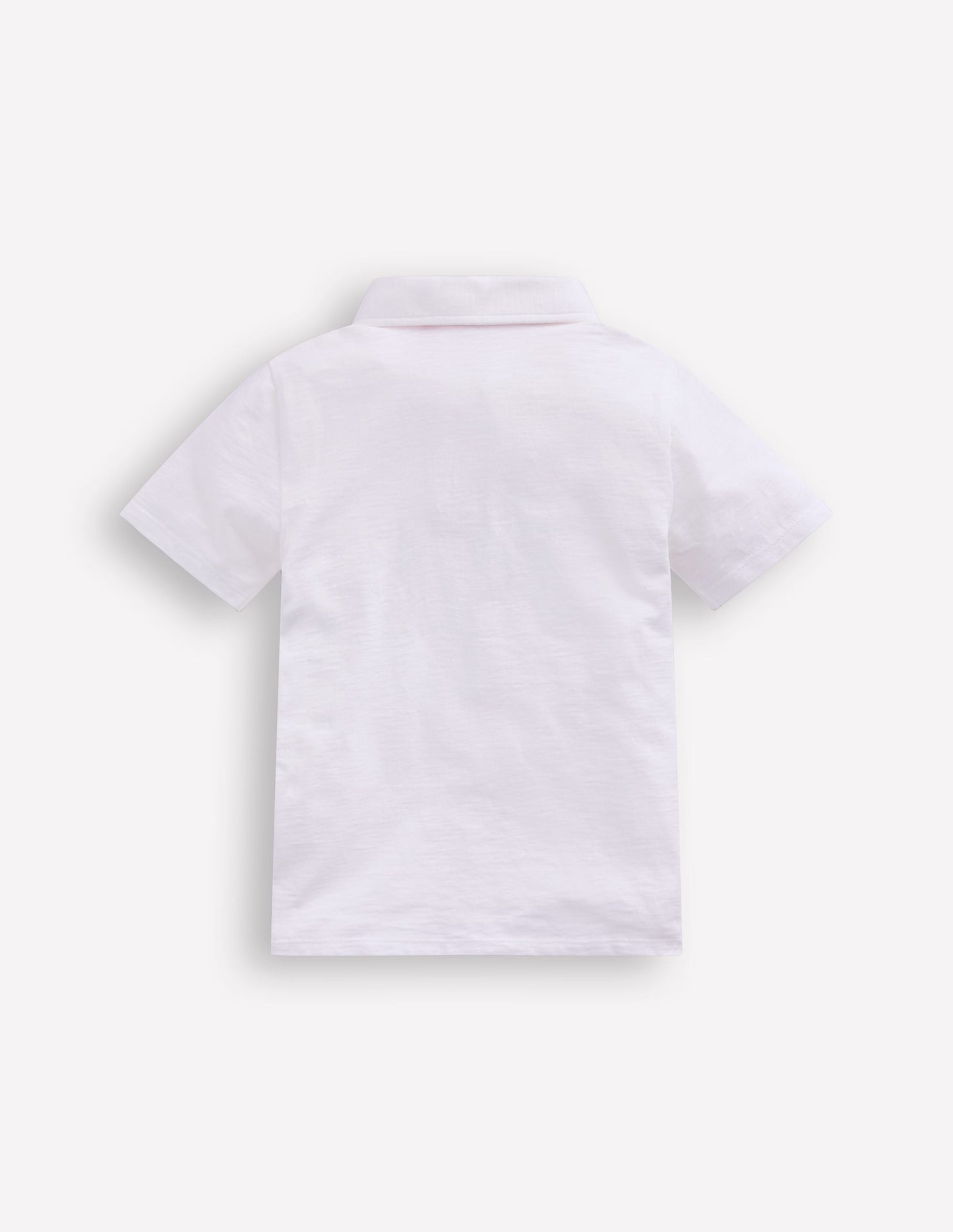 Slub Polo Shirt-White