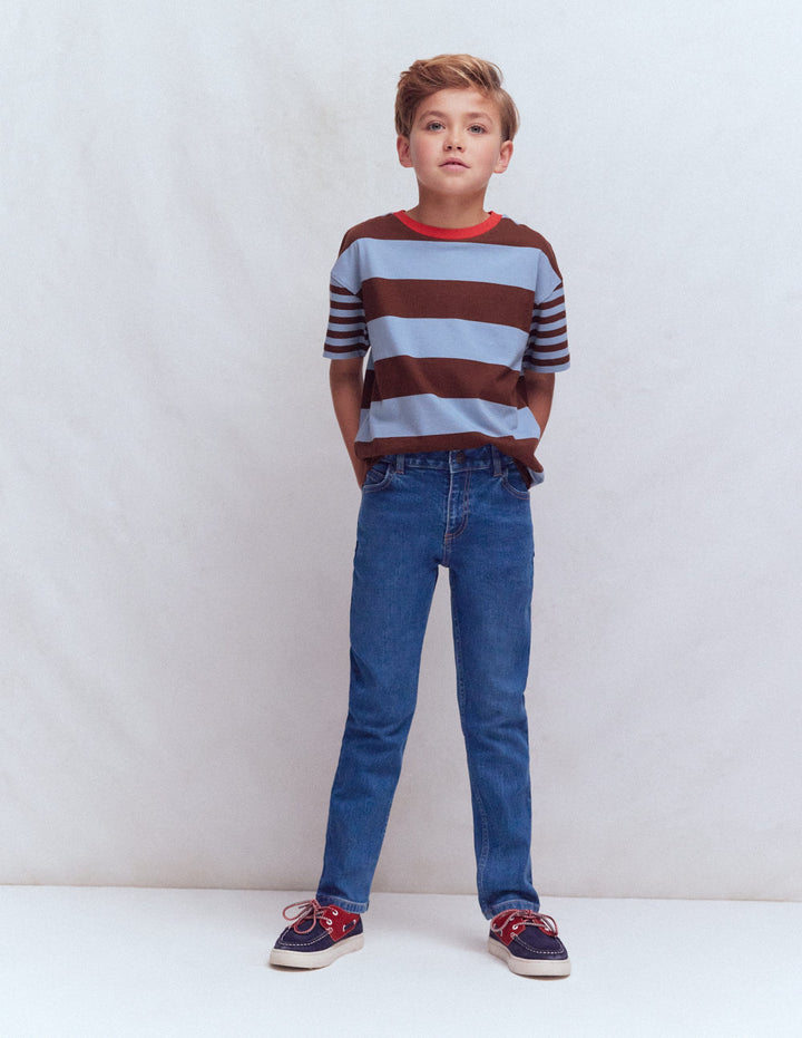 Adventure Slim Fit Jeans-Mid Vintage Denim