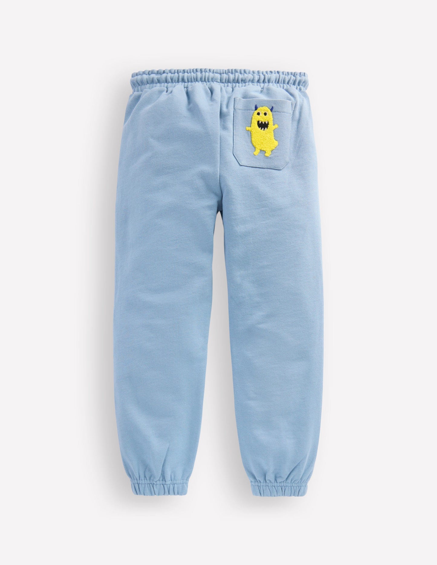 Fun Sweatpants-French Blue Monster Applique