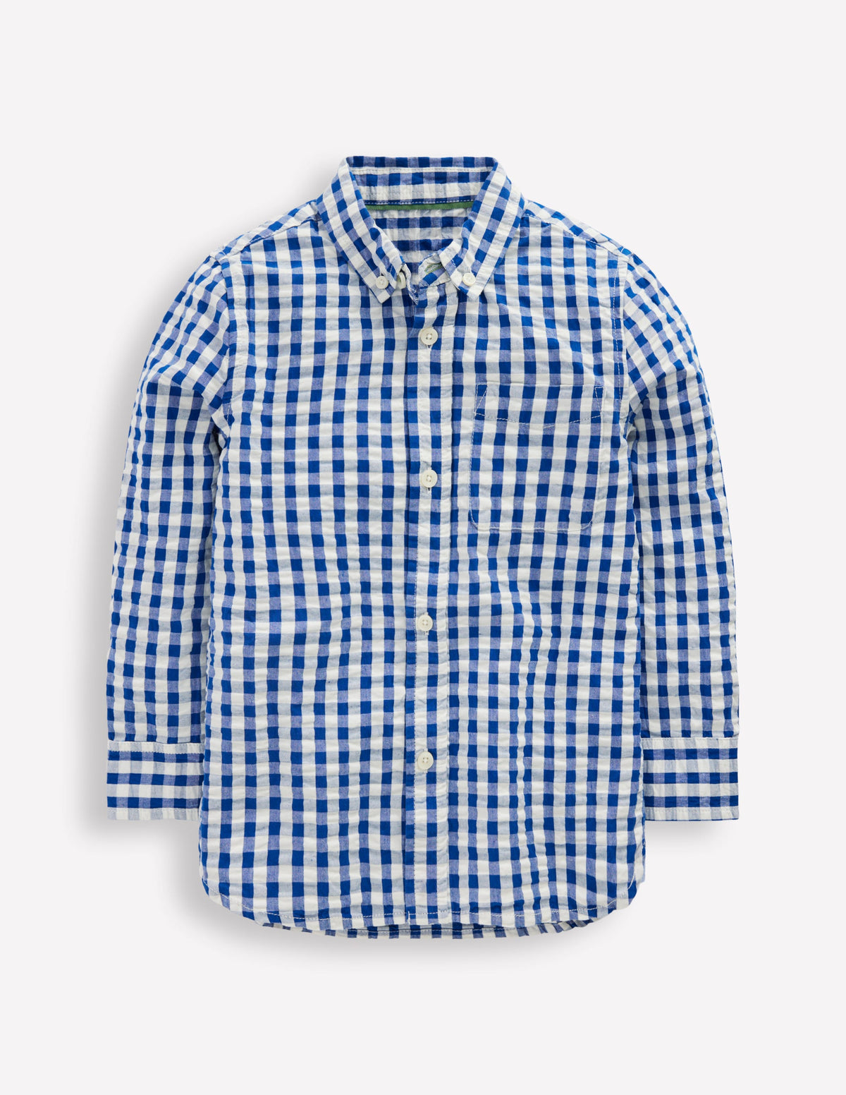 Cotton Shirt-Blue Gingham - Image 2