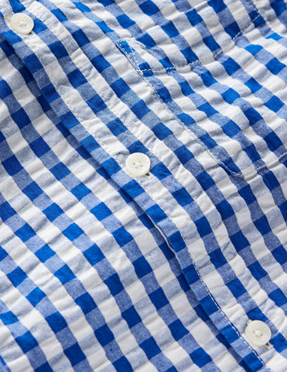 Cotton Shirt-Blue Gingham-4