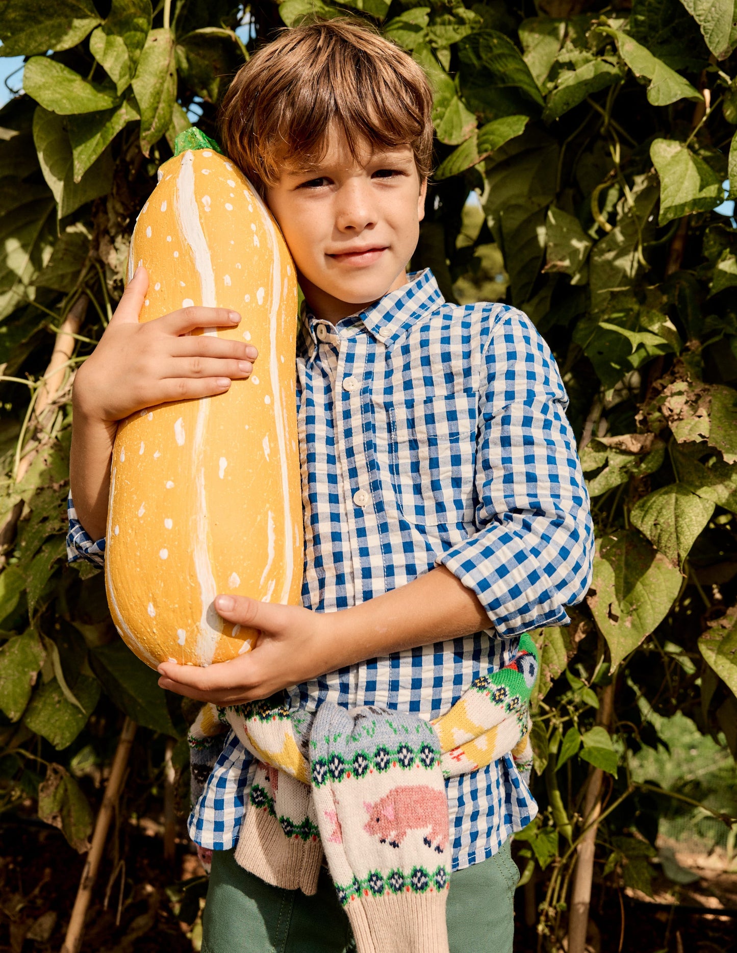 Cotton Shirt-Blue Gingham