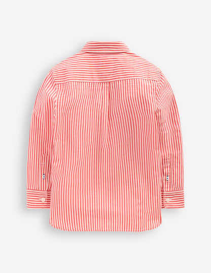 Cotton Shirt-Red Ticking-5