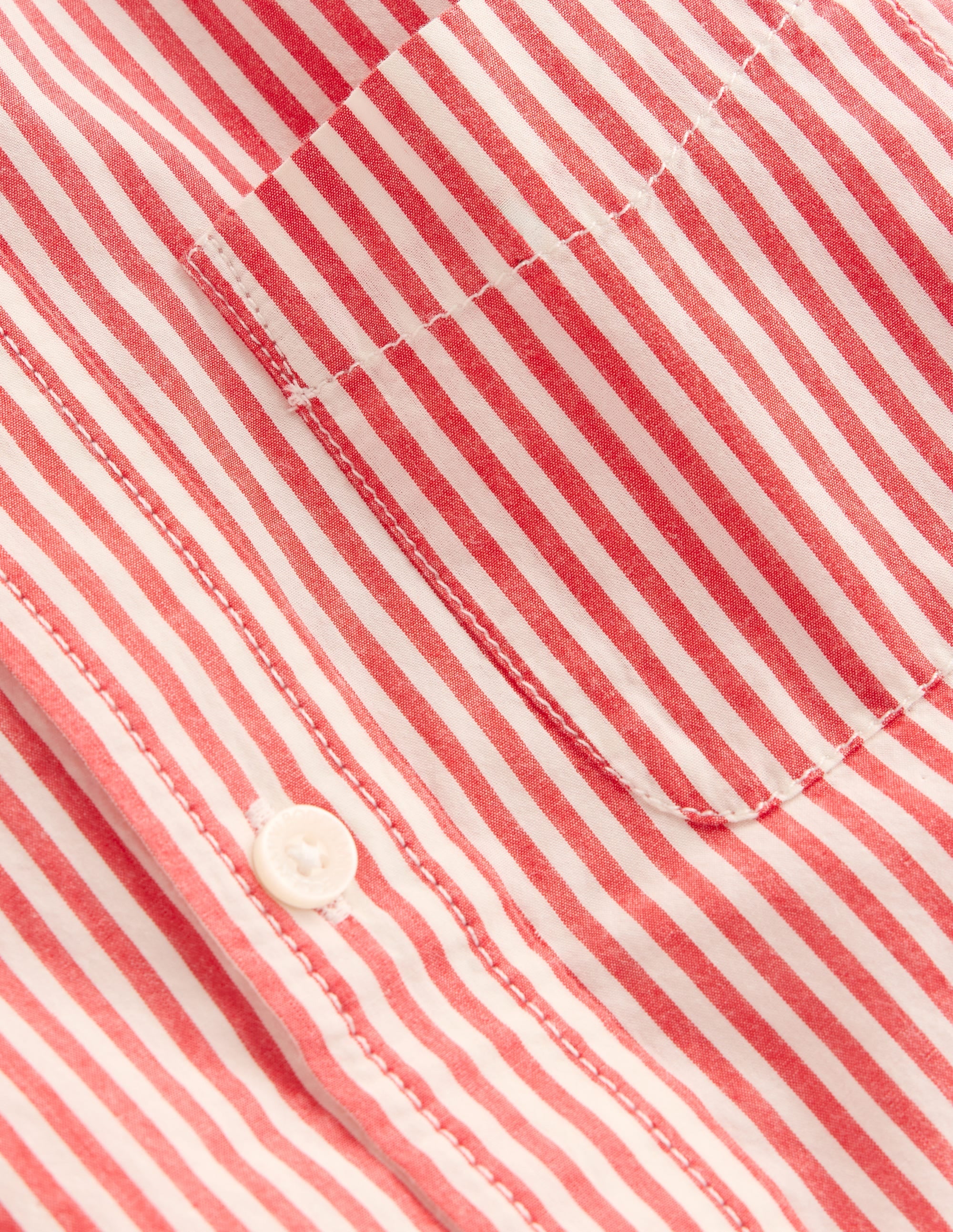 Cotton Shirt-Red Ticking - Image 6