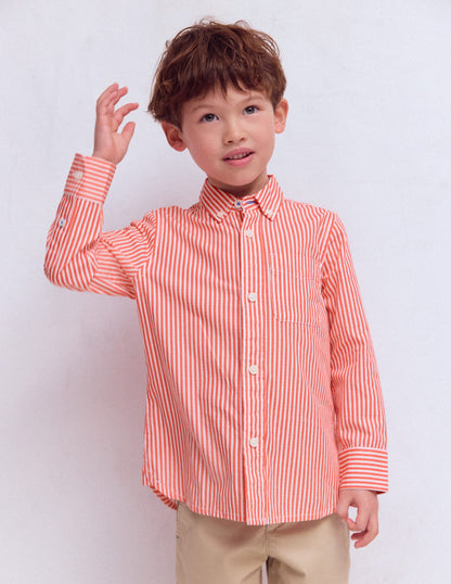 Cotton Shirt-Red Ticking-1