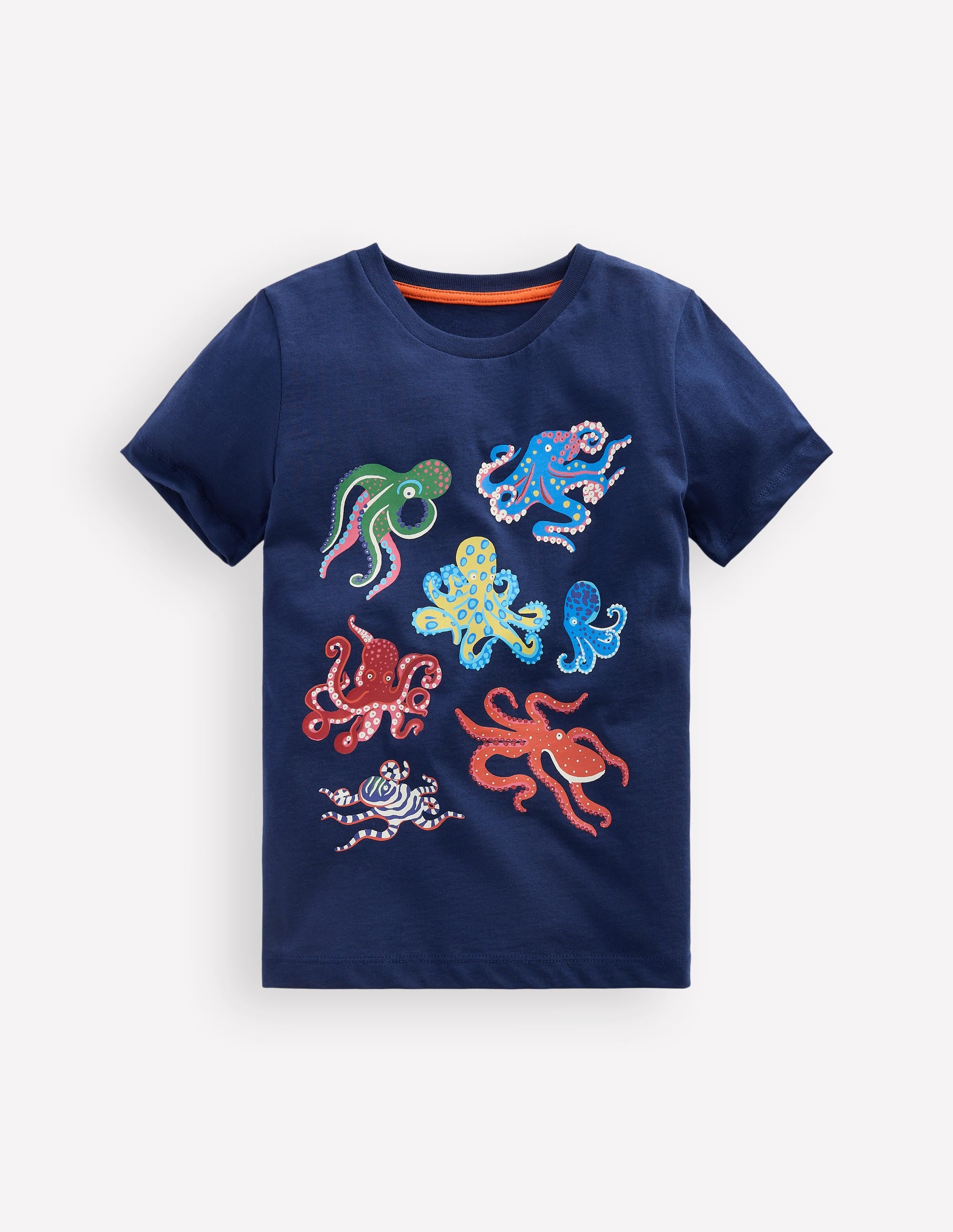 Glow-In-The-Dark T-shirt-Medieval Blue Octopus - Image 1