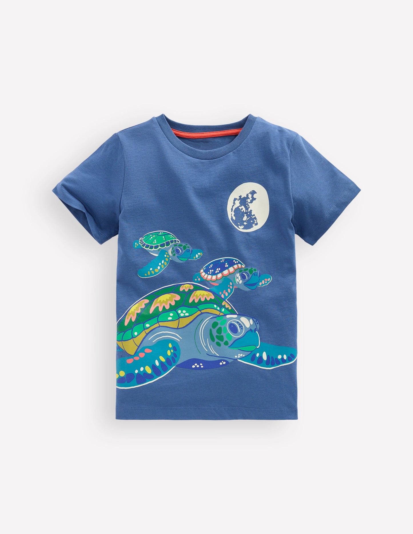 Glow-In-The-Dark T-shirt-True Navy Turtles