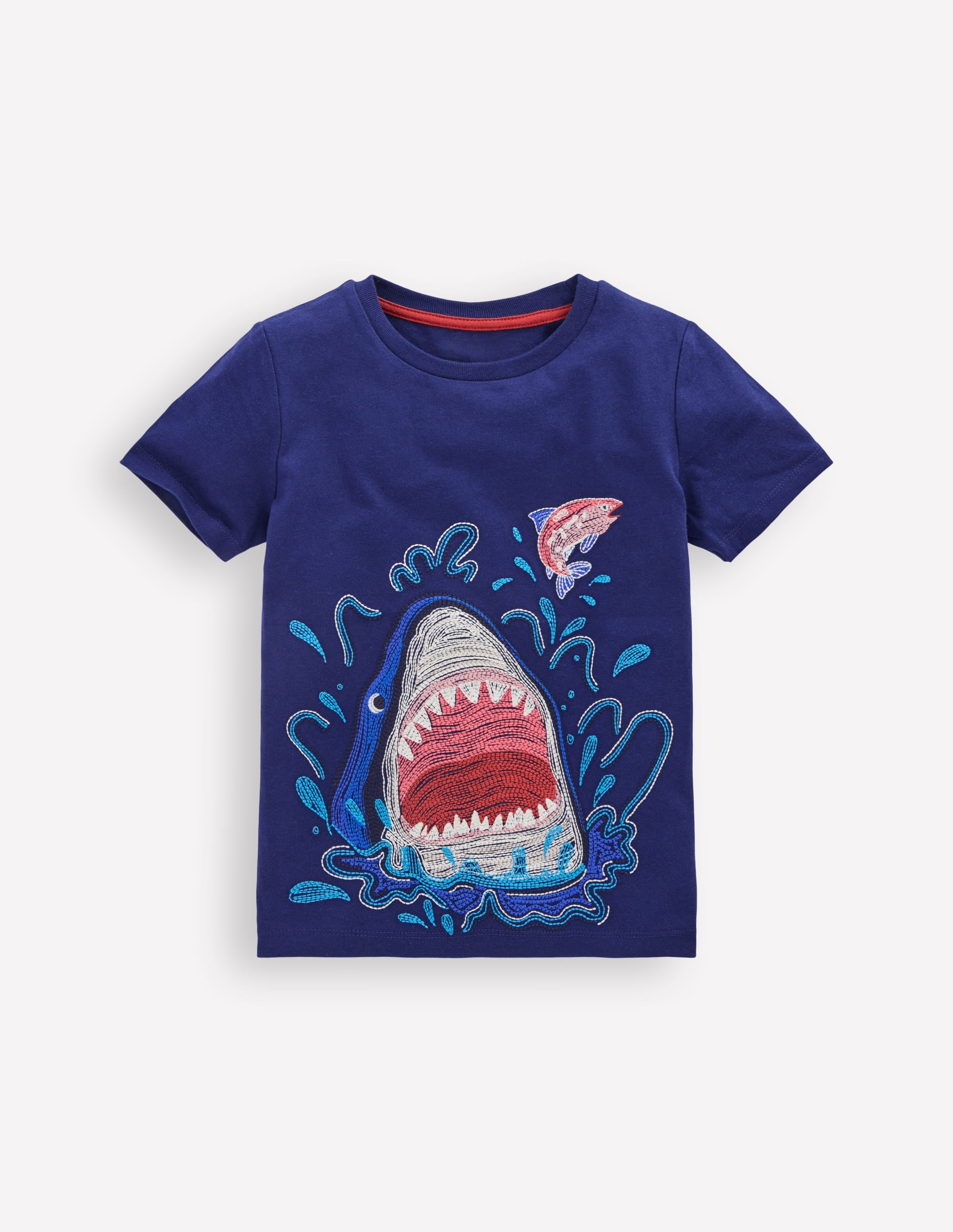 Glow Superstitch T-shirt-MEDIEVAL BLUE | Boden USA