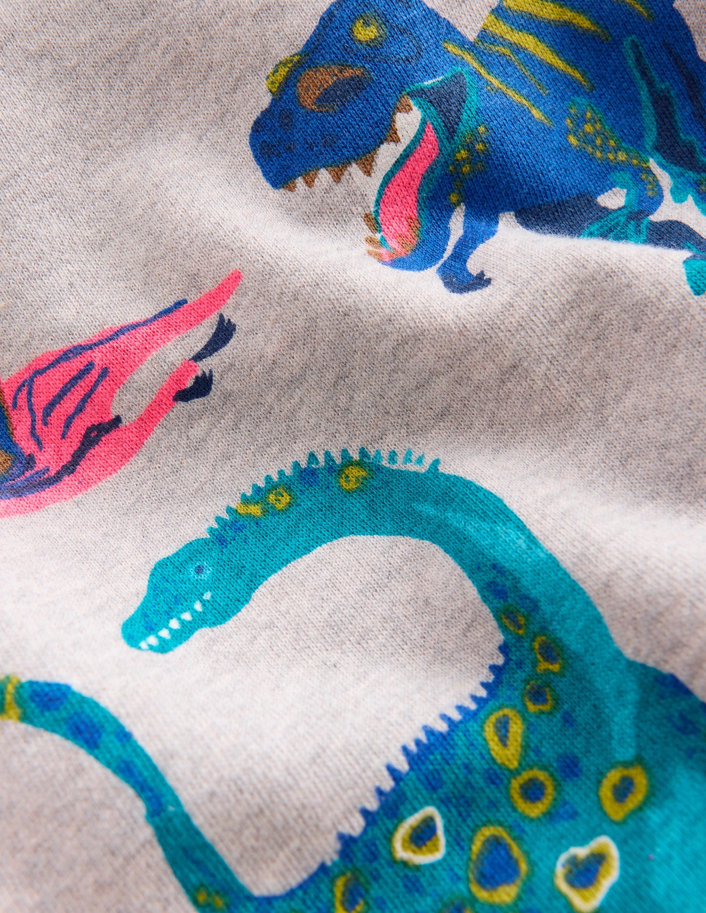 Everyday Printed Sweatshirt-Grey Dinos