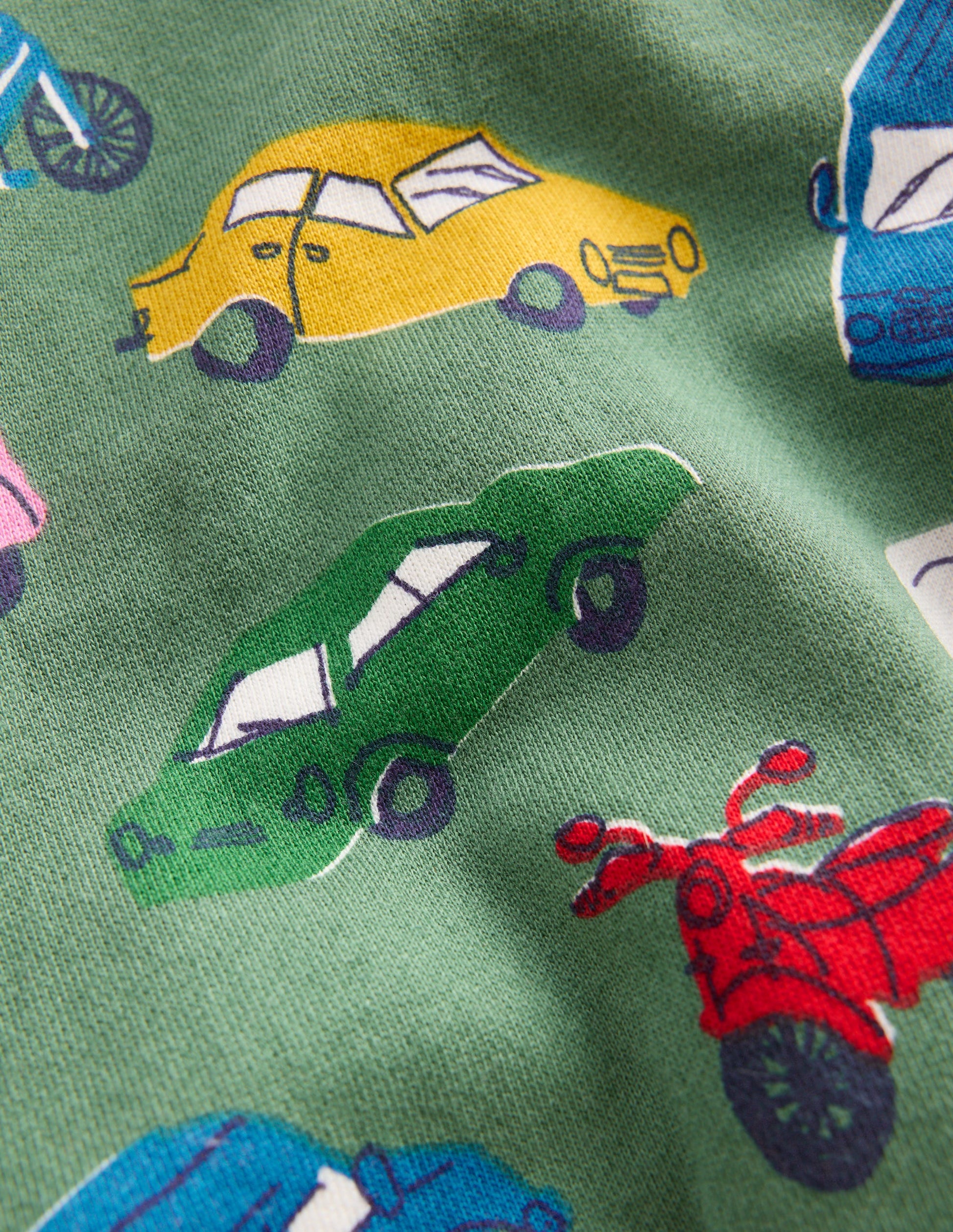 Everyday Printed Sweatshirt-Willow Green Traffic Jam-3