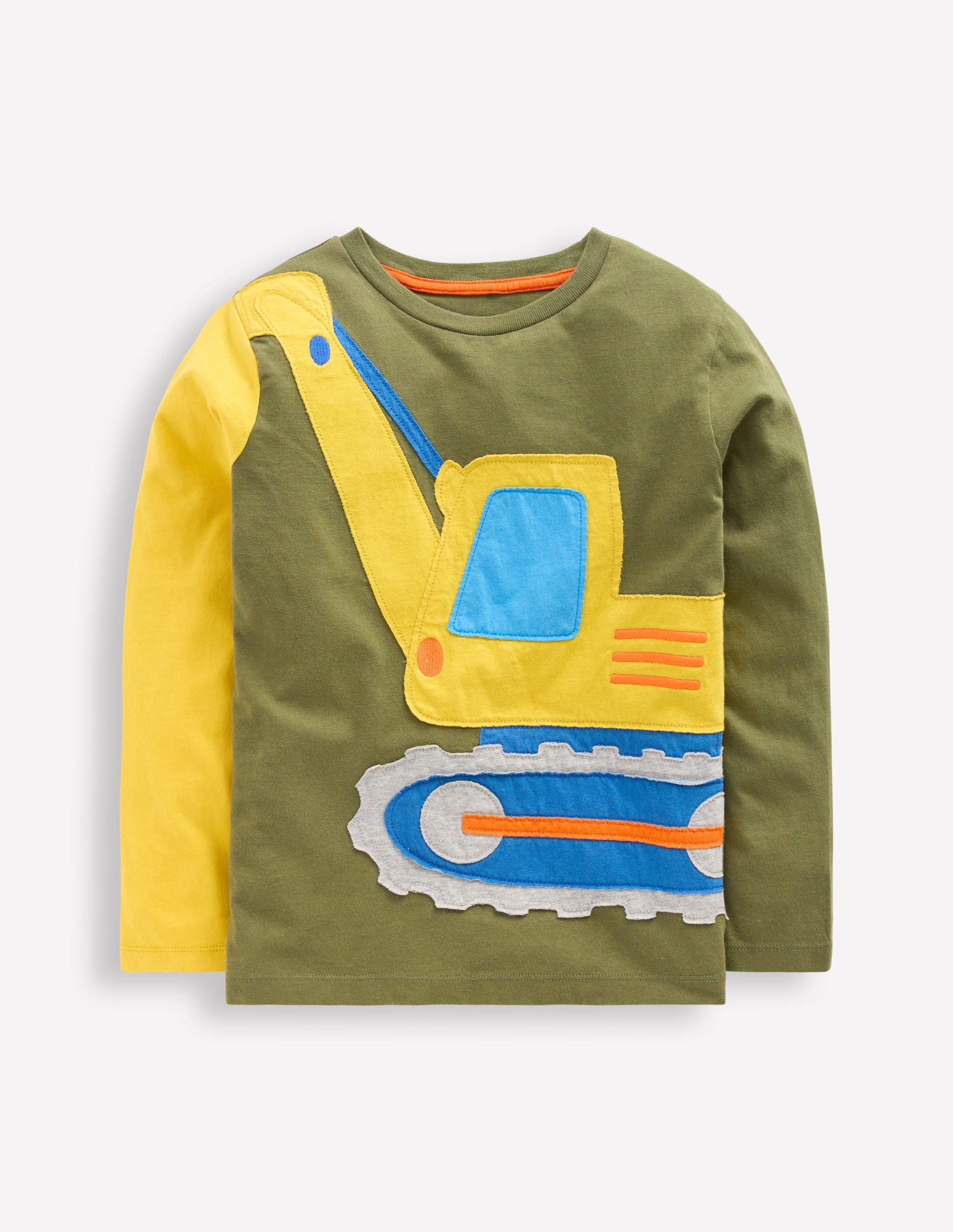 Fun Appliqué T-shirt-Lucky Green Digger-1