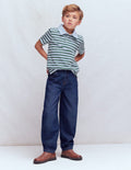 Barrel Jeans-Mid Wash