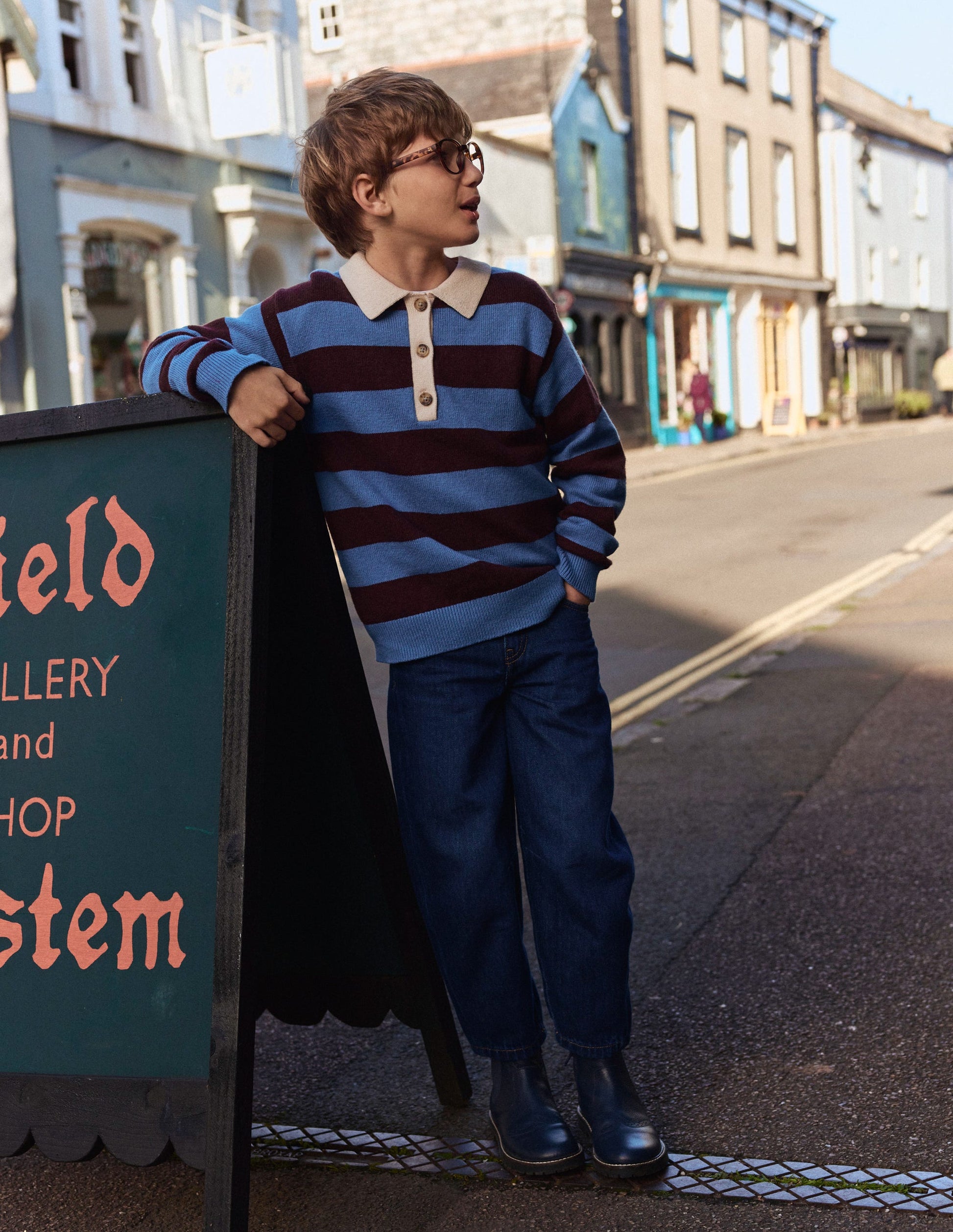 Barrel Jeans-Mid Wash-1