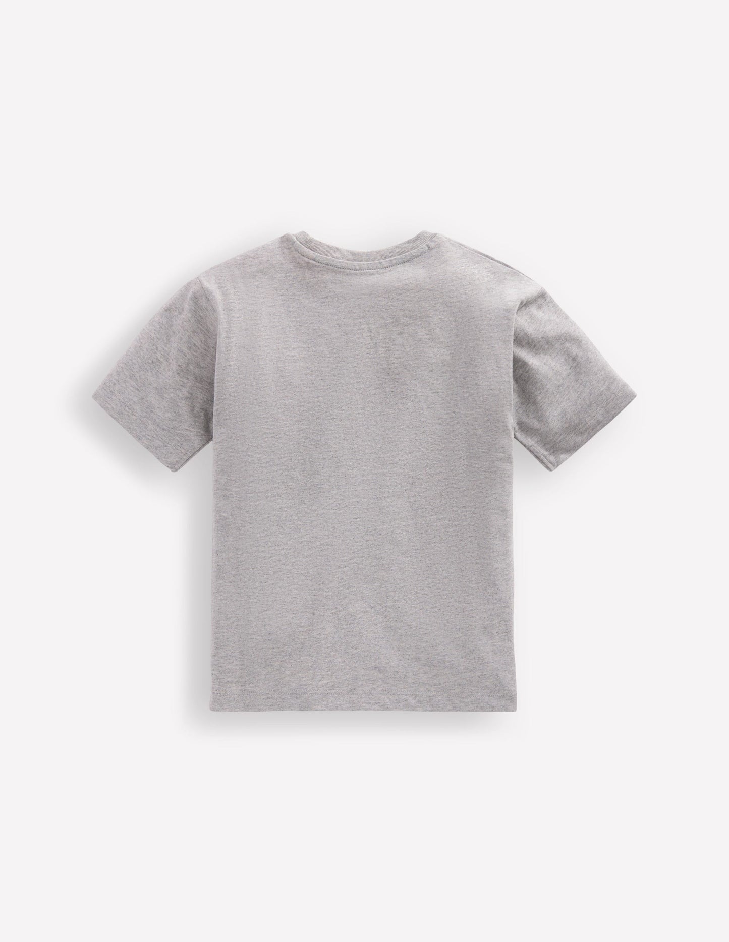 Relaxed Embroidered T-shirt-Grey Marl Space