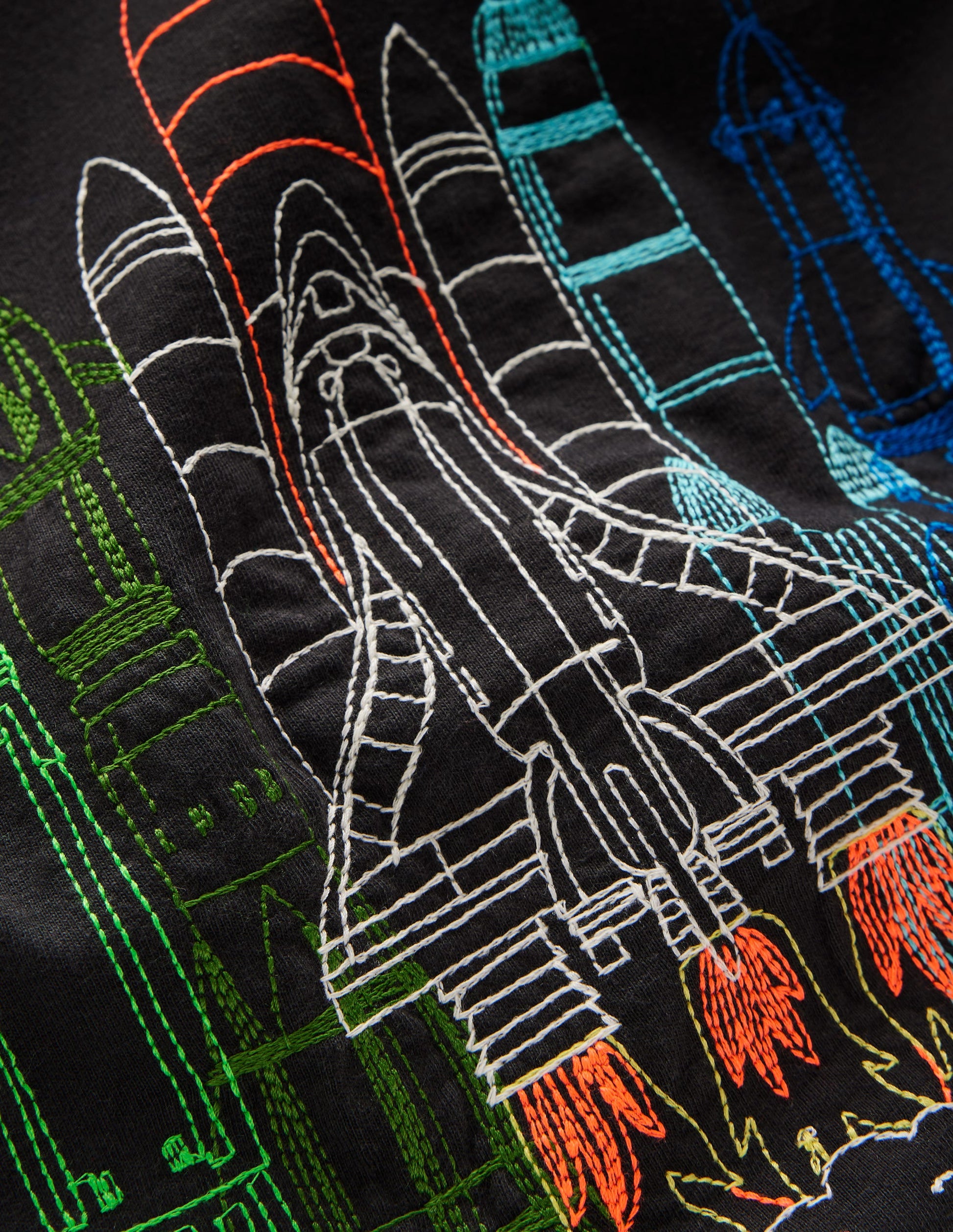 Linear Stitch T-shirt-Shadow Grey Rocket-3