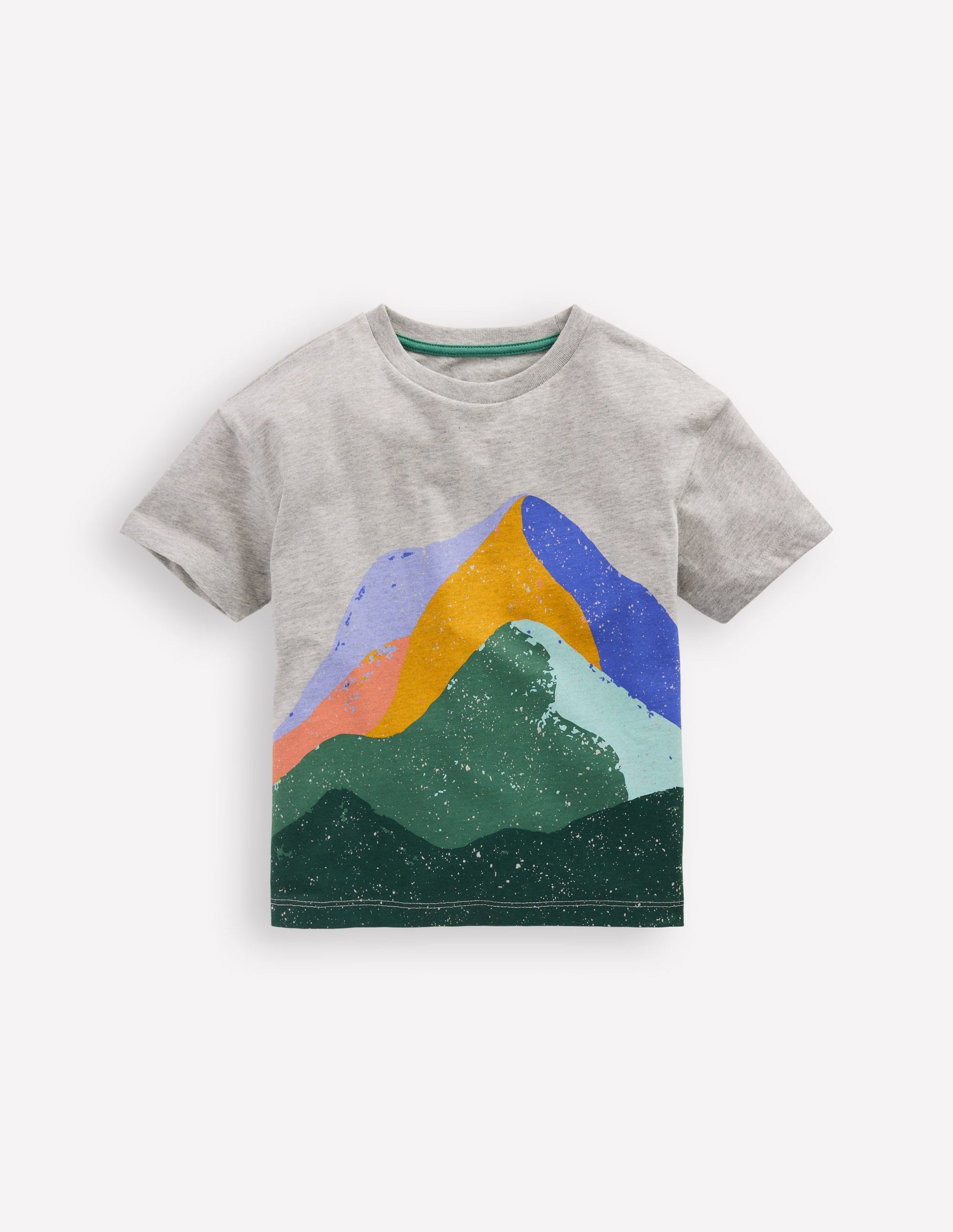 Relaxed Graphic T-shirt-Mountains-1