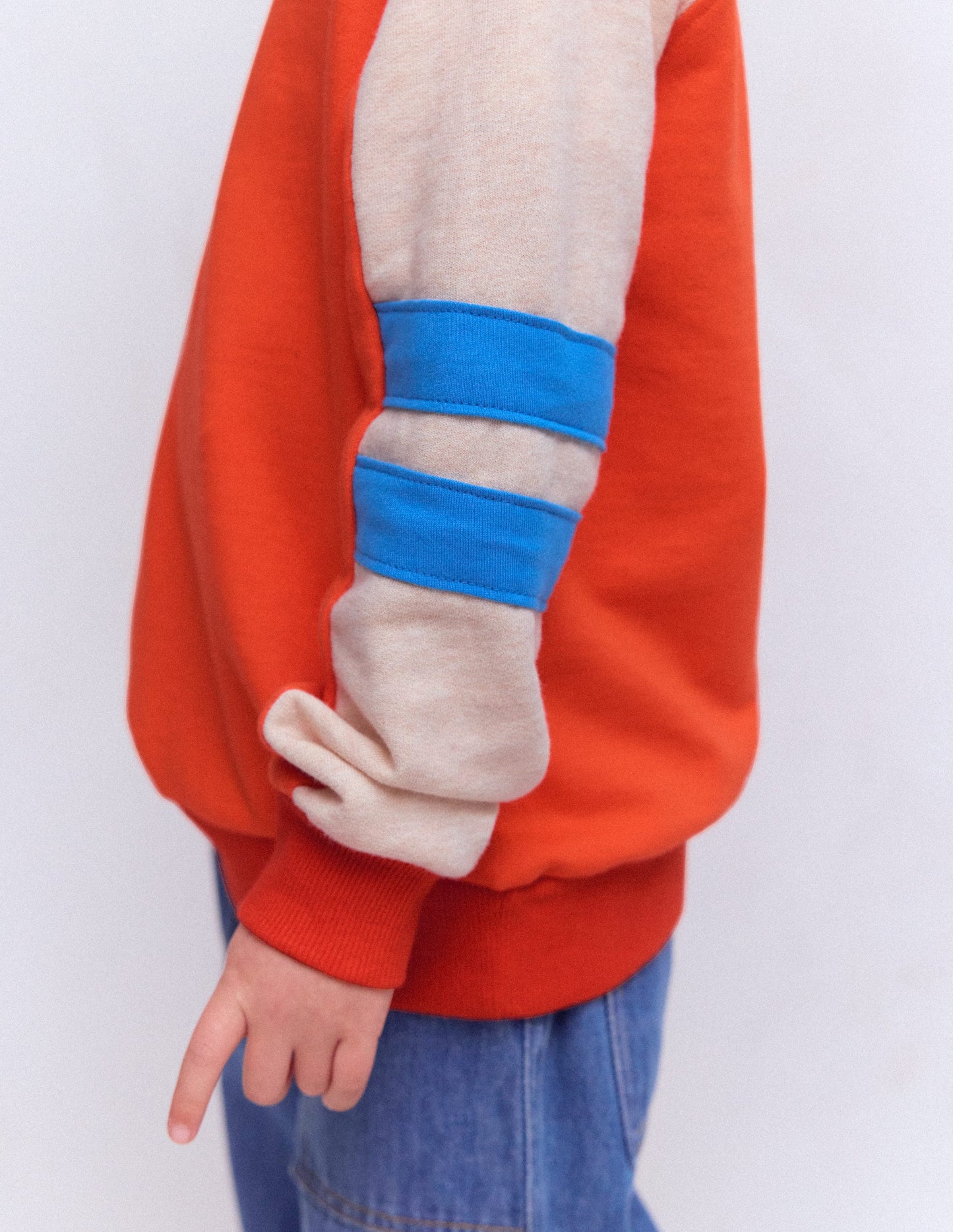 Colourblock Sleeve Sweatshirt-FIESTA COLOURBLOCK