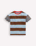 Relaxed Hotchpotch T-shirt-Glacier lake/potting soil