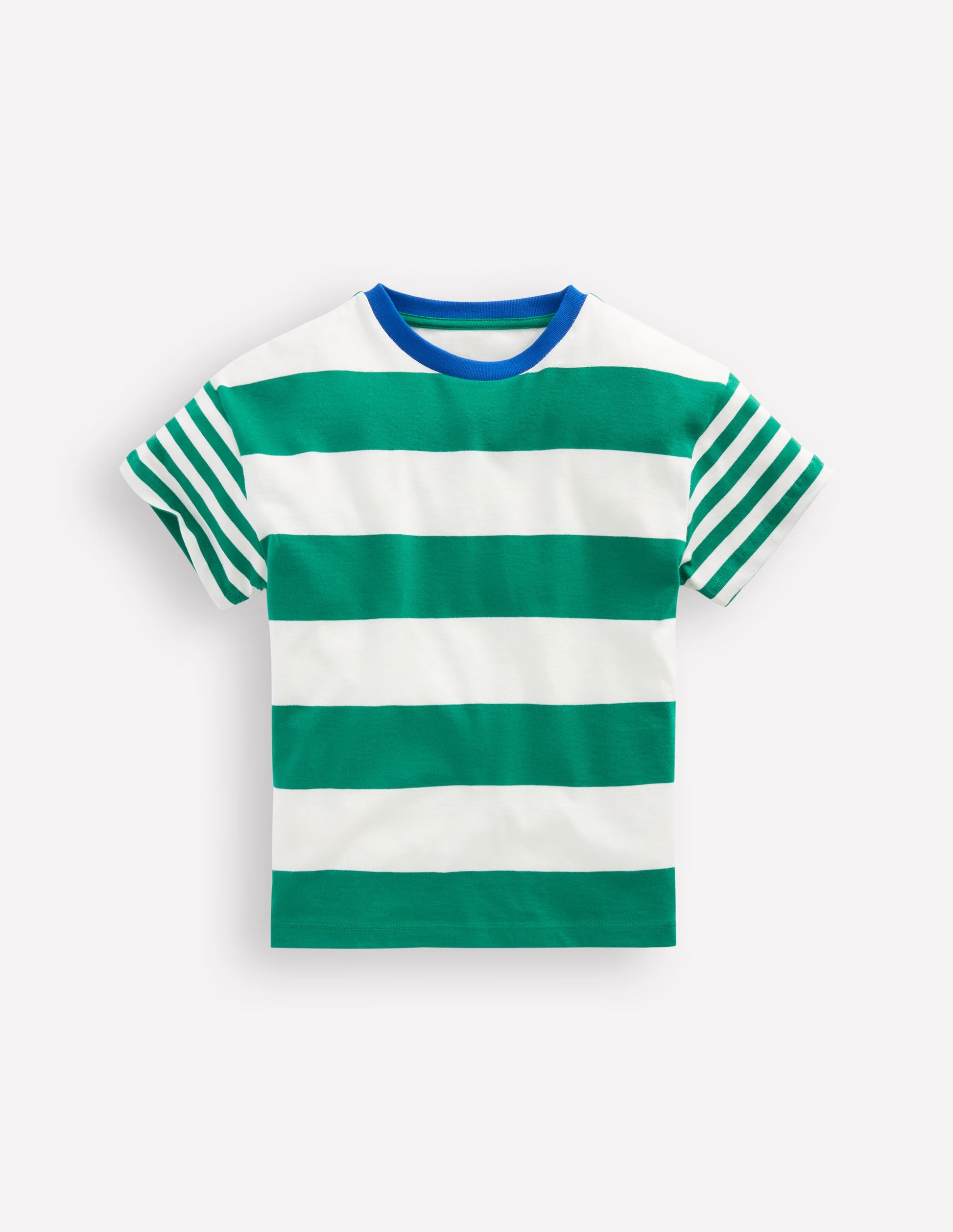 Relaxed Hotchpotch T-shirt-Jewel Green/Soft Ivory-1