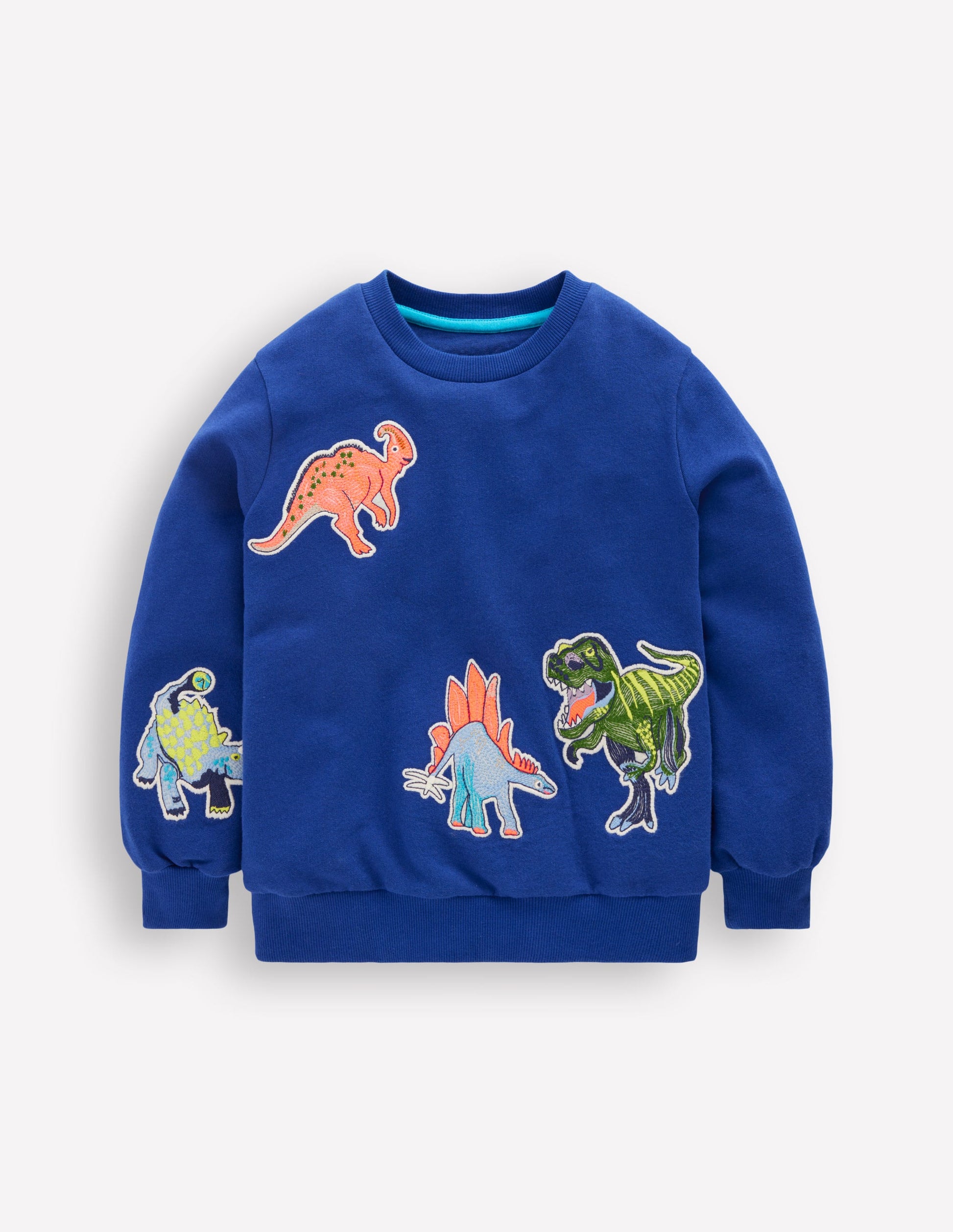 Badge Sweatshirt-Sapphire Blue Dinos-2