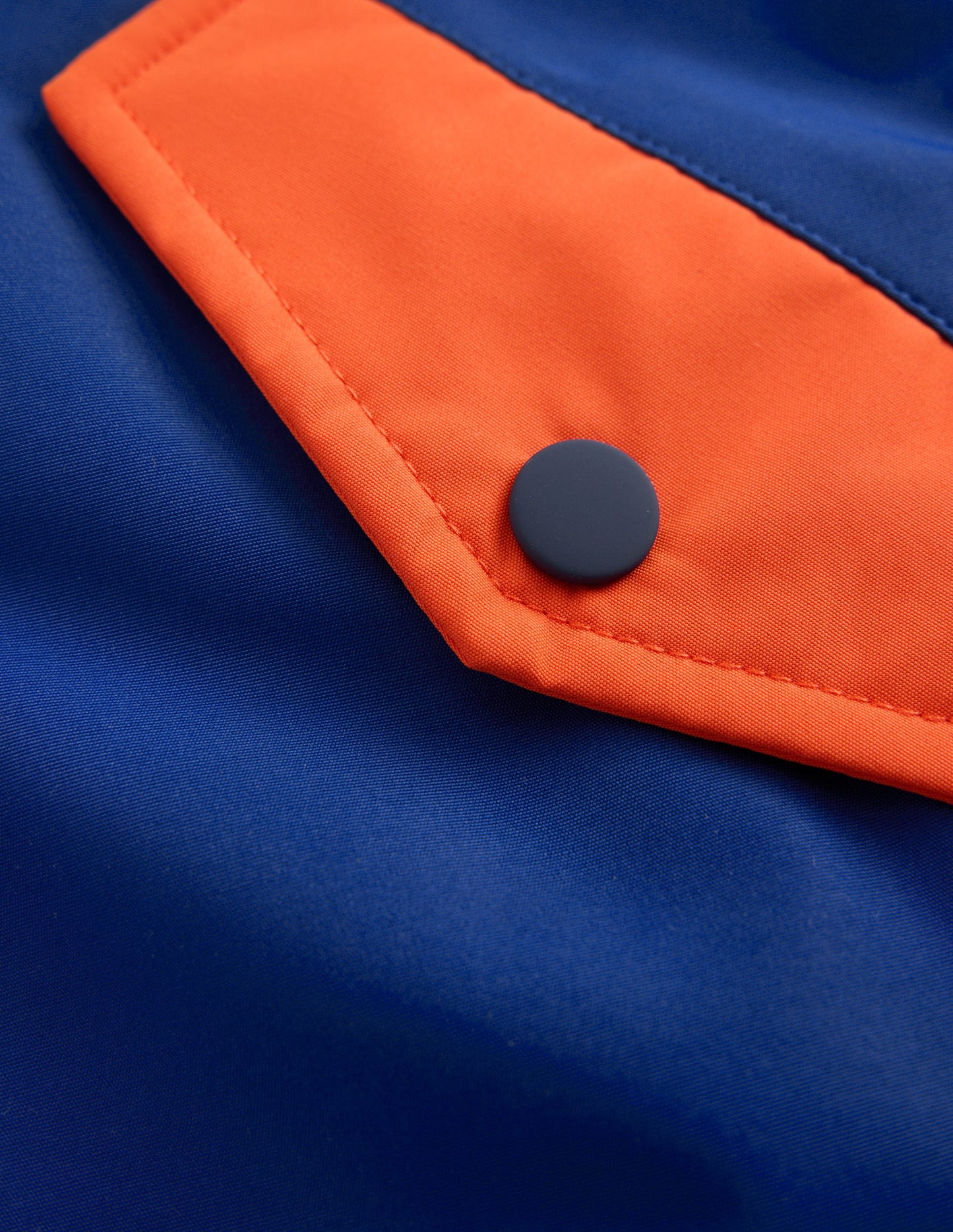 Boys Borg Lined Anorak-Orange Colour Block