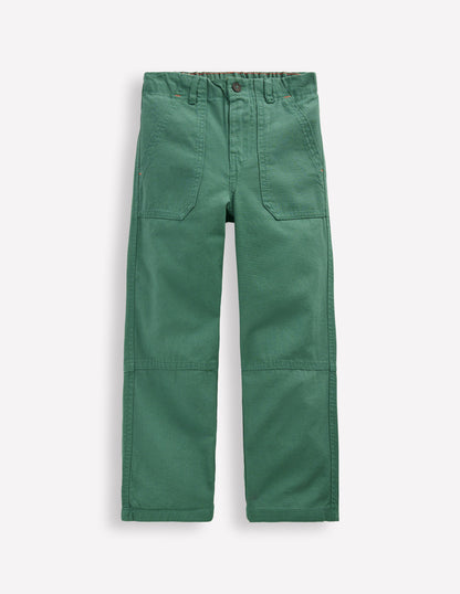 Canvas Carpenter Trousers-Blue spruce-1