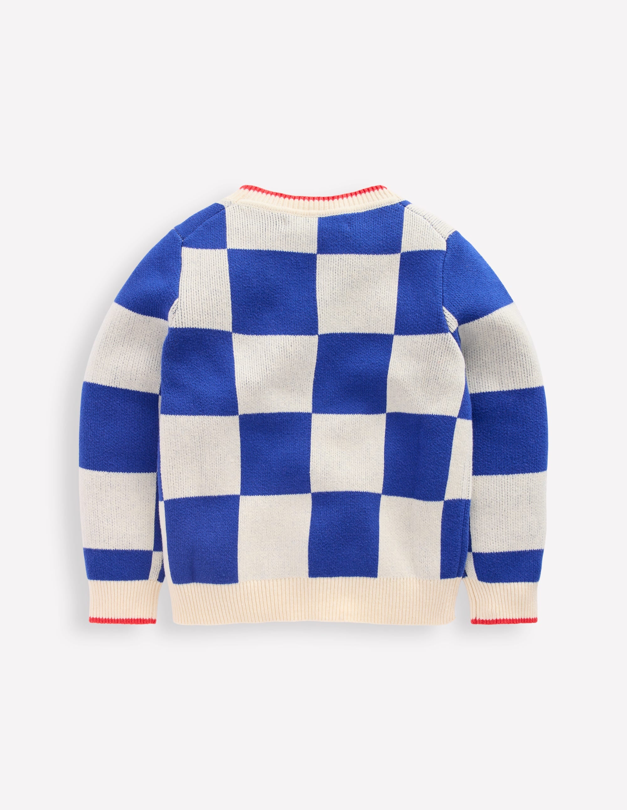 Graphic Sweater-Surf the Web Checkerboard - Image 5