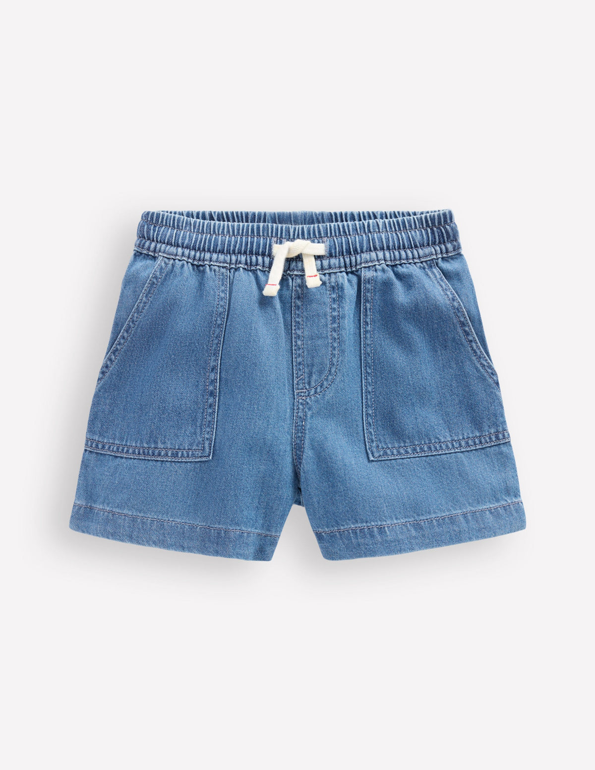 Soft Denim Shorts-Denim - Image 4