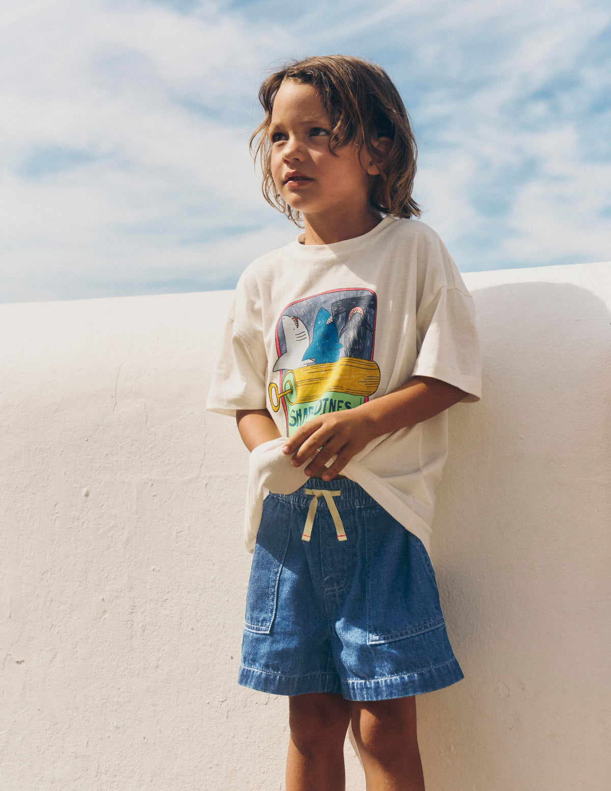 Soft Denim Shorts-Denim - Image 7