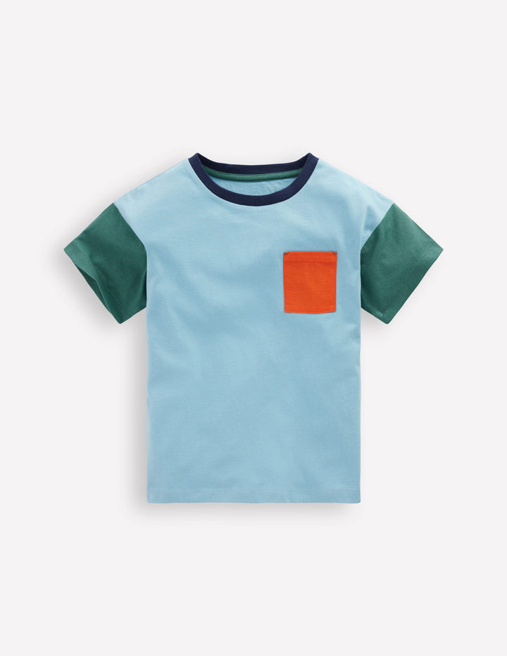 Relaxed Ripstop Pocket T-shirt-Glacier Lake/Koi/Blue Spruce