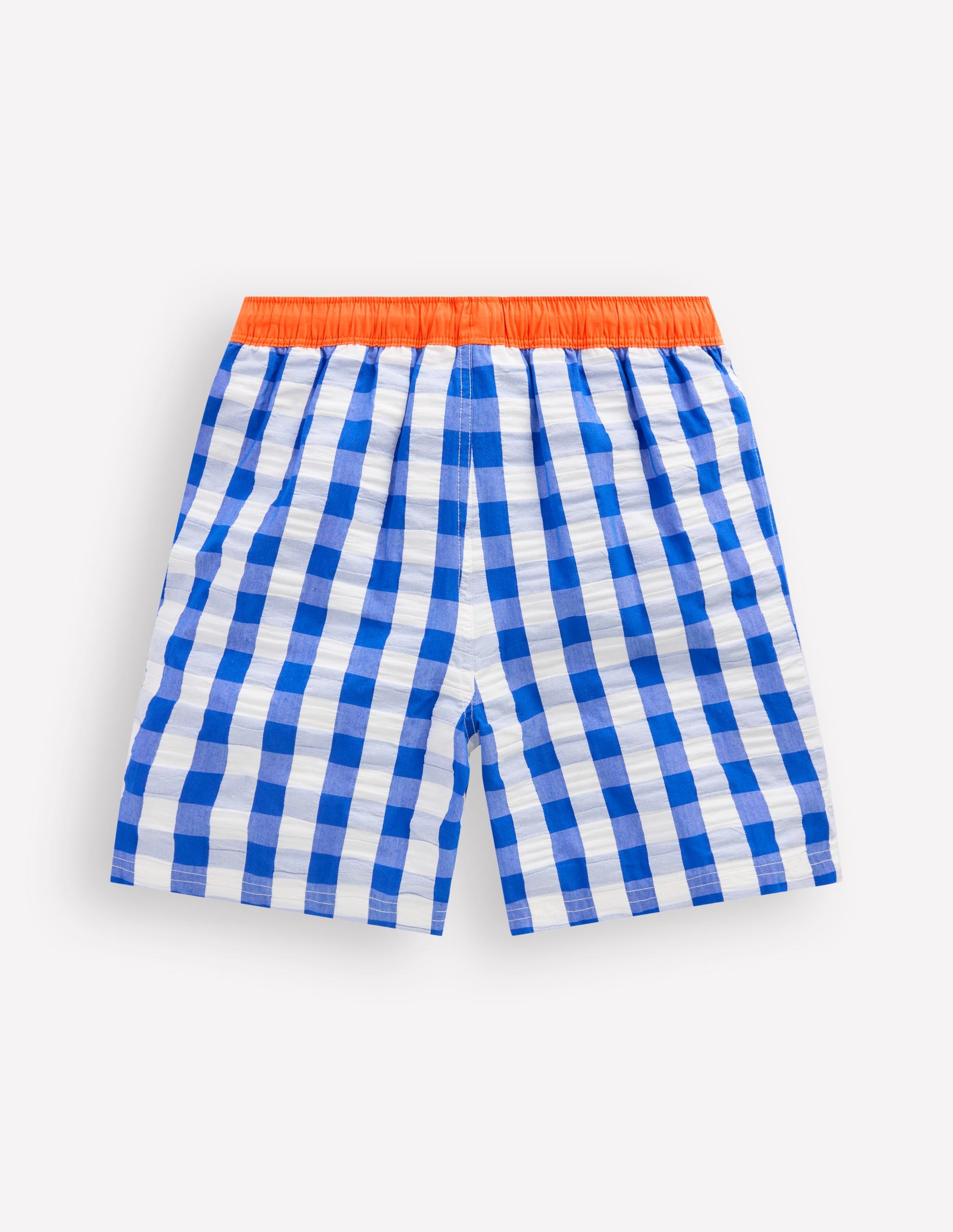 Swim Shorts-Blue Gingham-2