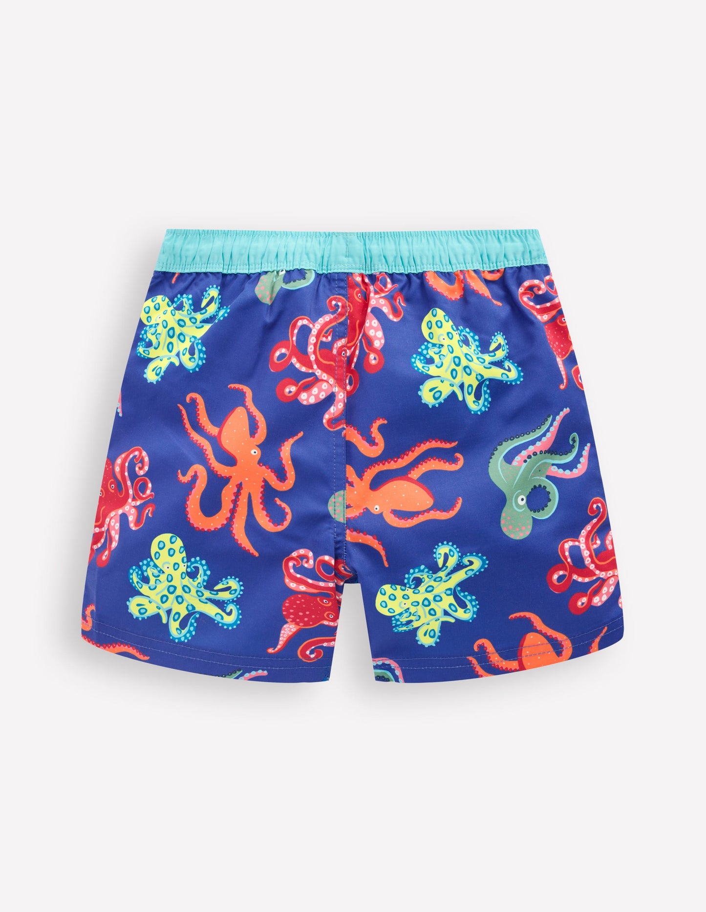 Swim Shorts-Sapphire Blue Octopus