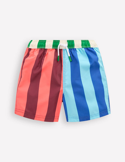 Swim Shorts-Vertical Multi Stripe-2