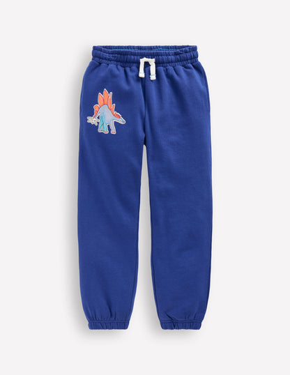 Badge Sweatpants-Blue Dinos-2