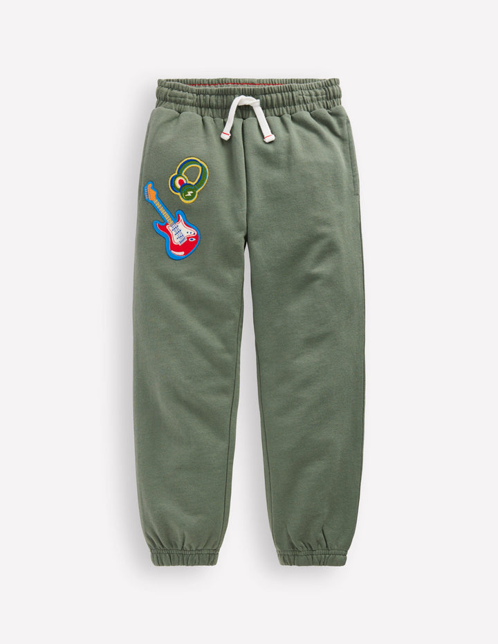 Badge Sweatpants-Green Activity