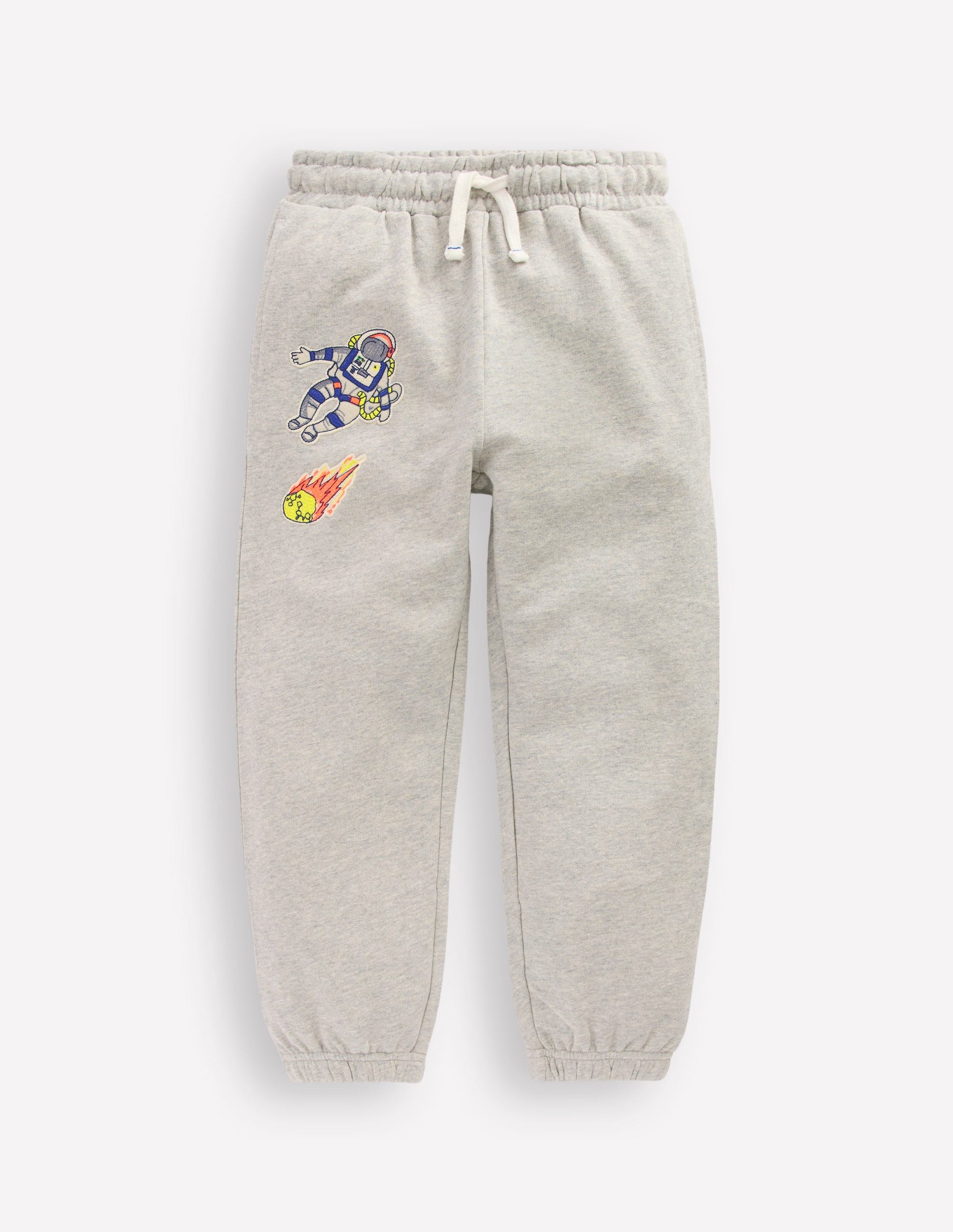 Badge Sweatpants-Grey Space-5