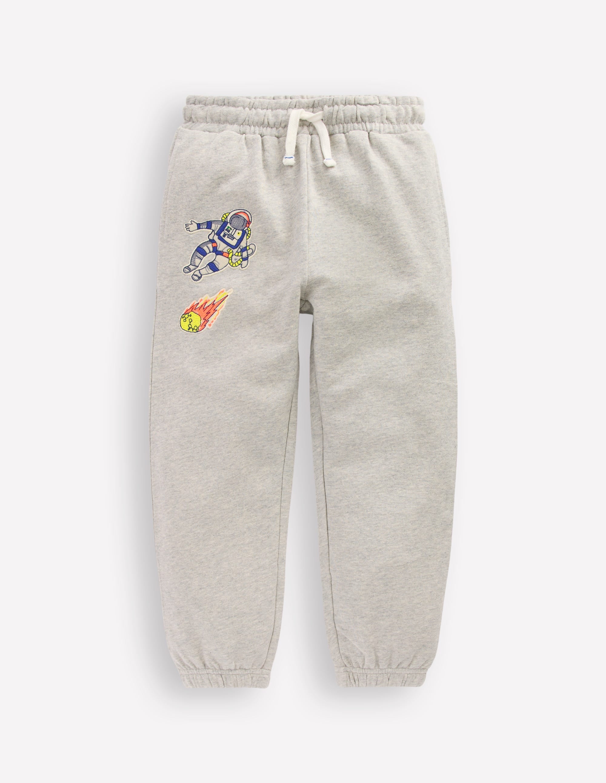 Badge Sweatpants-Grey Space - Image 5