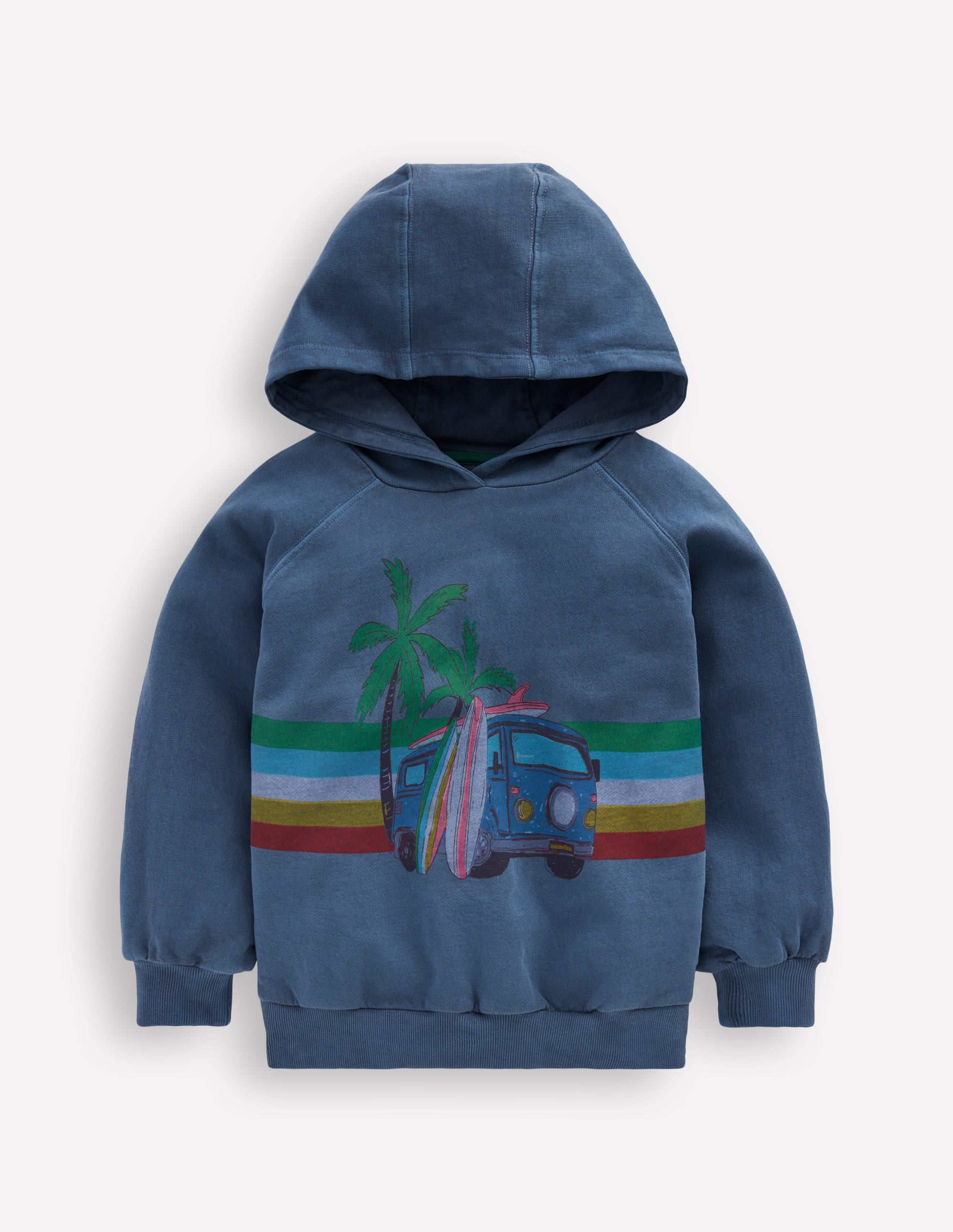 Garment Dye Graphic Hoody-Holiday Car - Image 2