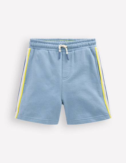 Colourblock Shorts-Blue Colourblock Side