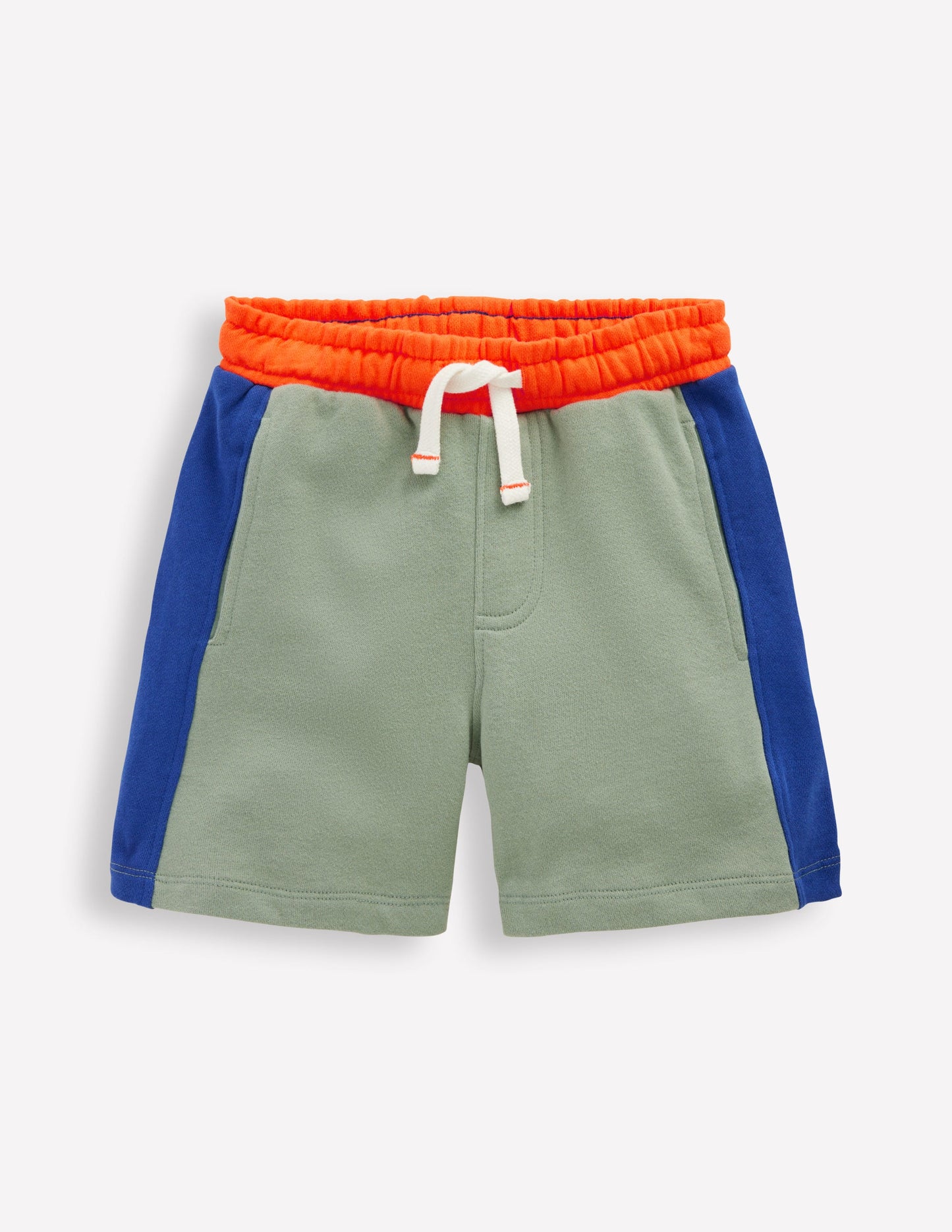 Colourblock Shorts-Green Colourblock