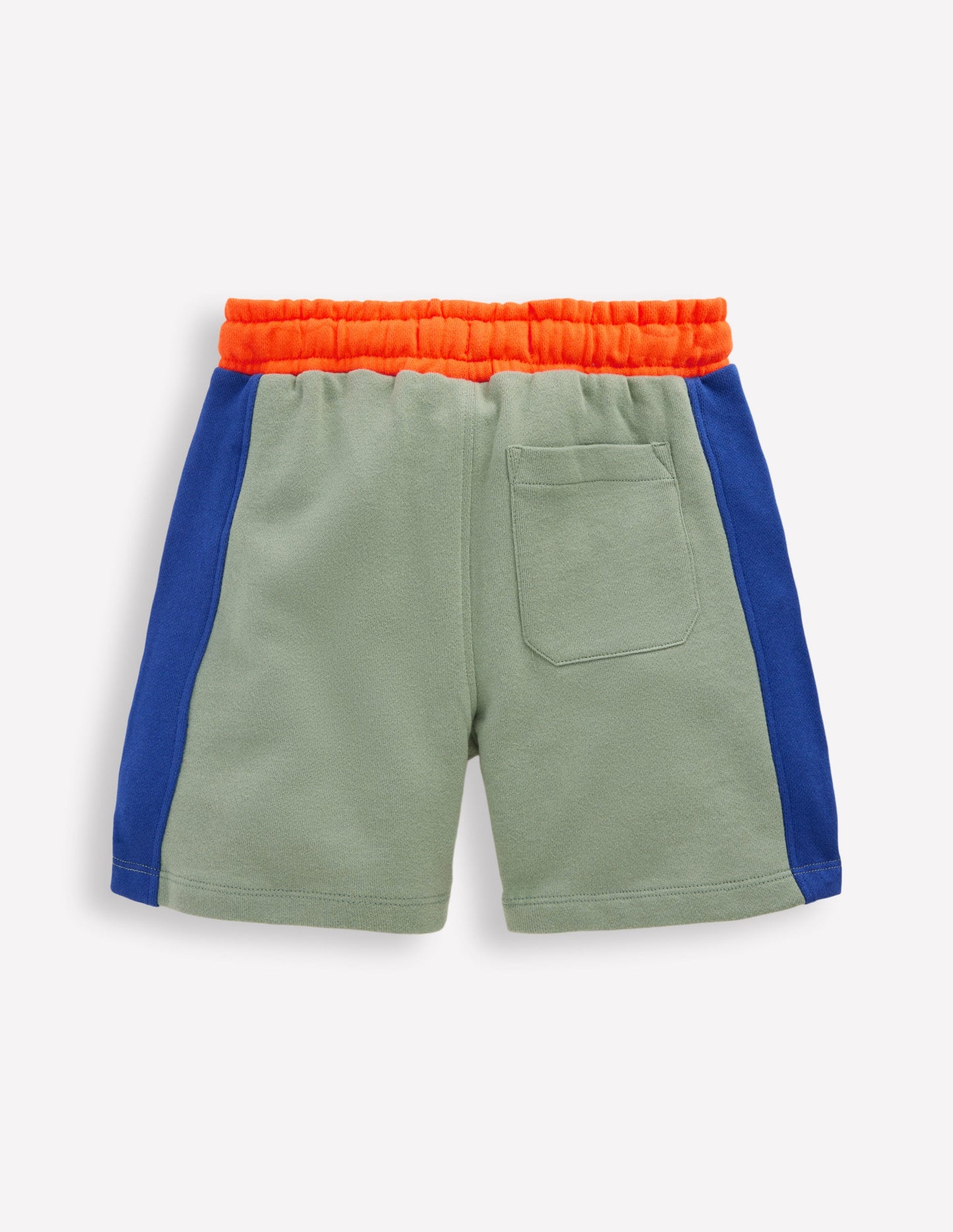 Colourblock Shorts-Green Colourblock