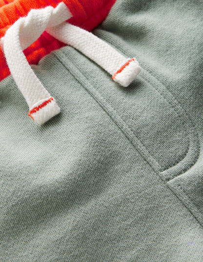 Colourblock Shorts-Green Colourblock-6