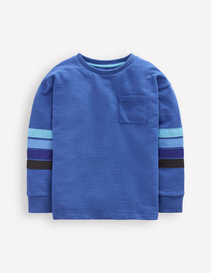 Relaxed Mid-weight T-shirt-Bluejay-4