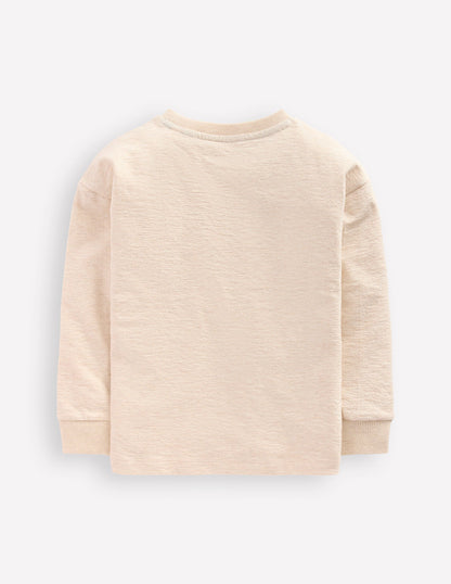 Relaxed Mid-weight T-shirt-Oatmeal Marl-4