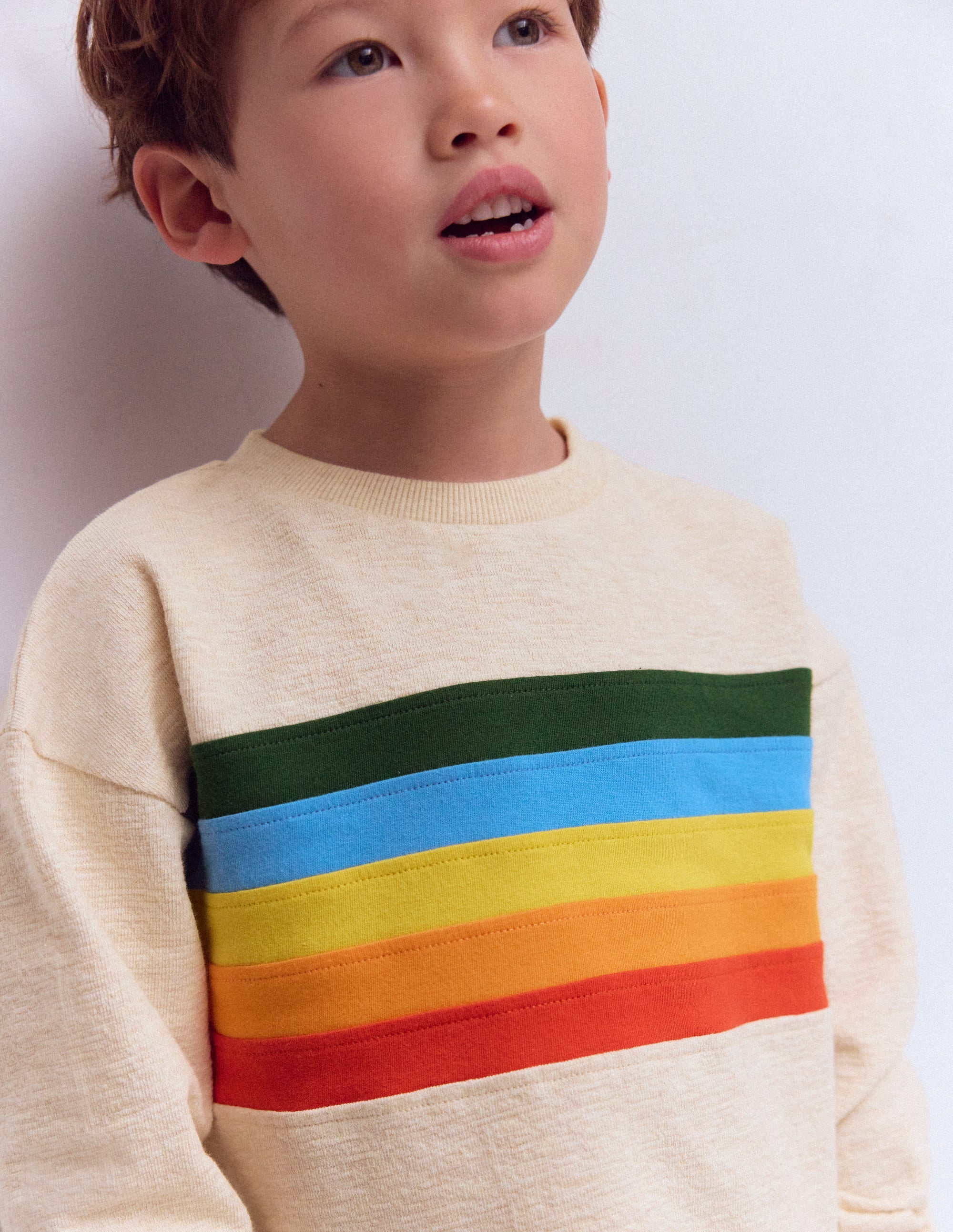 Relaxed Mid-weight T-shirt-Oatmeal Marl - Image 2