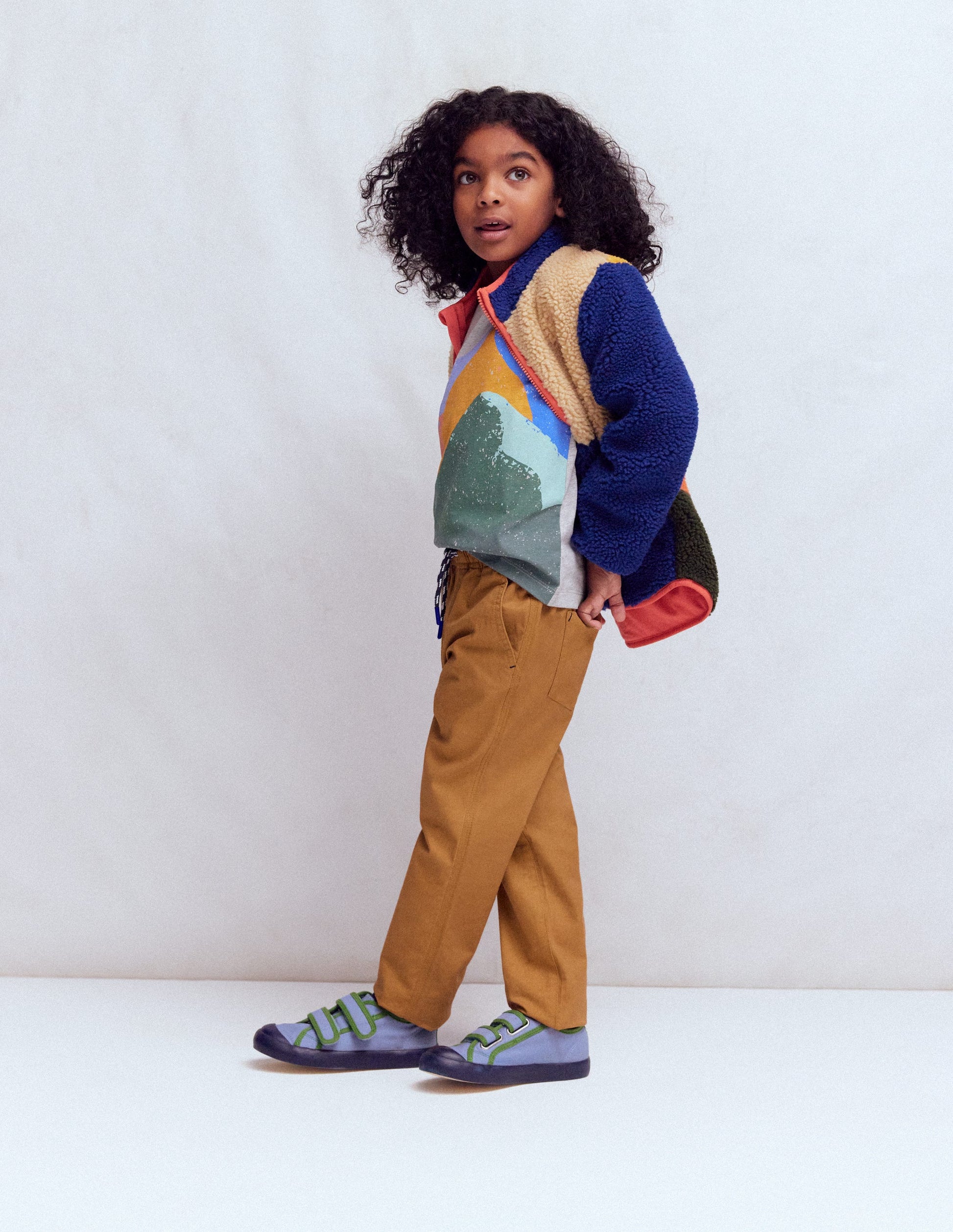 Slim Pull-on Pants-Butterscotch Brown-2